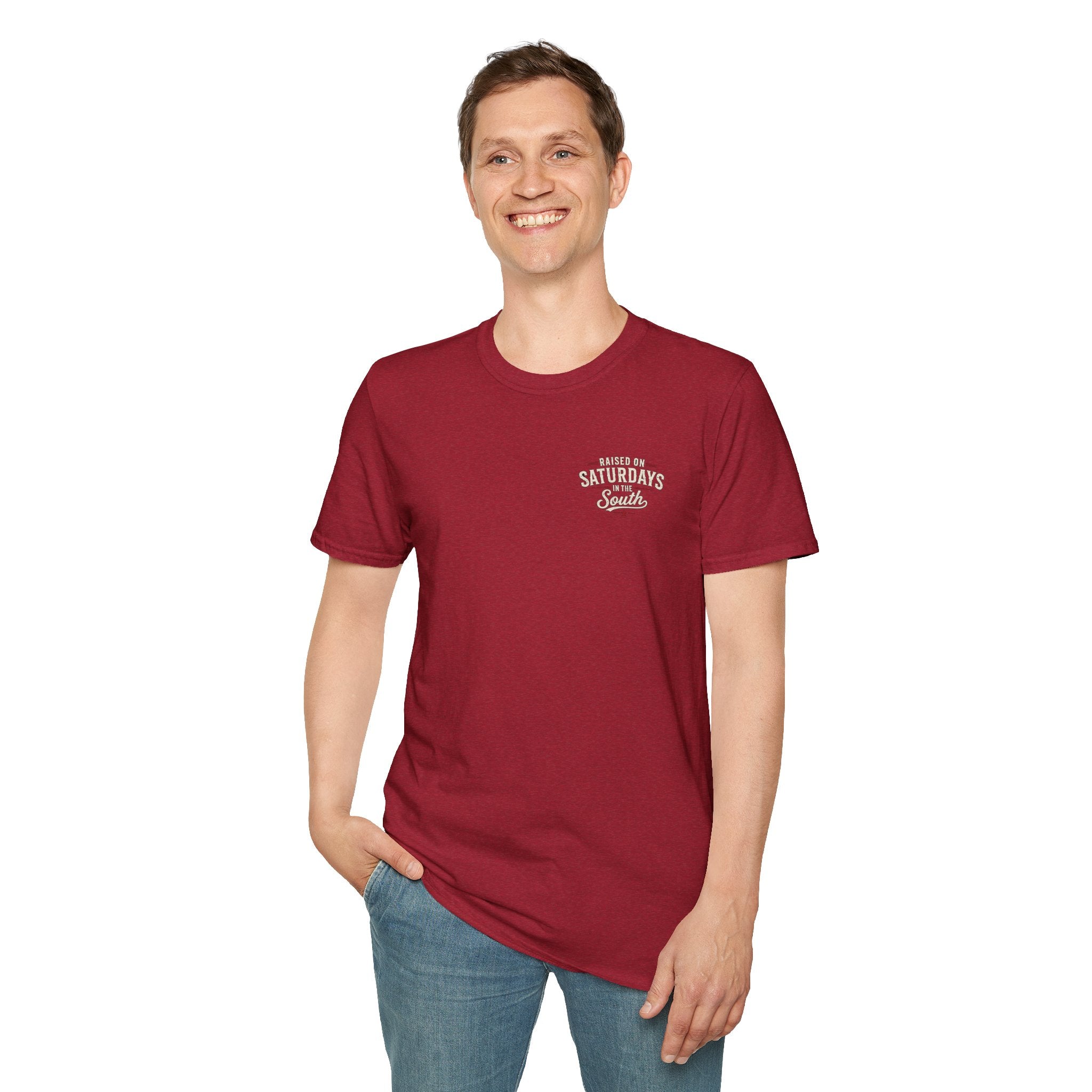 Raised On Saturdays In The South Vintage T-Shirt-Girl Dad Hunting Buddies
