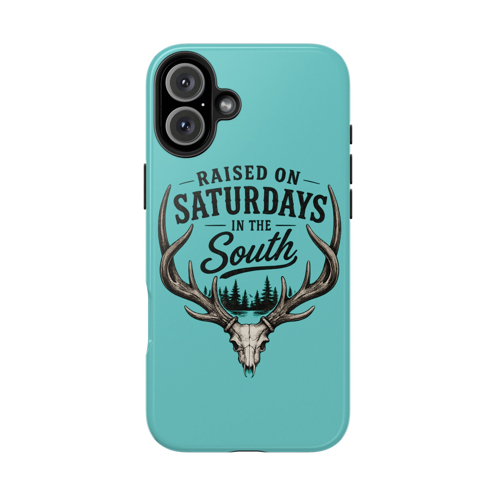 The Spreads Runs Deep In The Woods Phone Case-(blue)