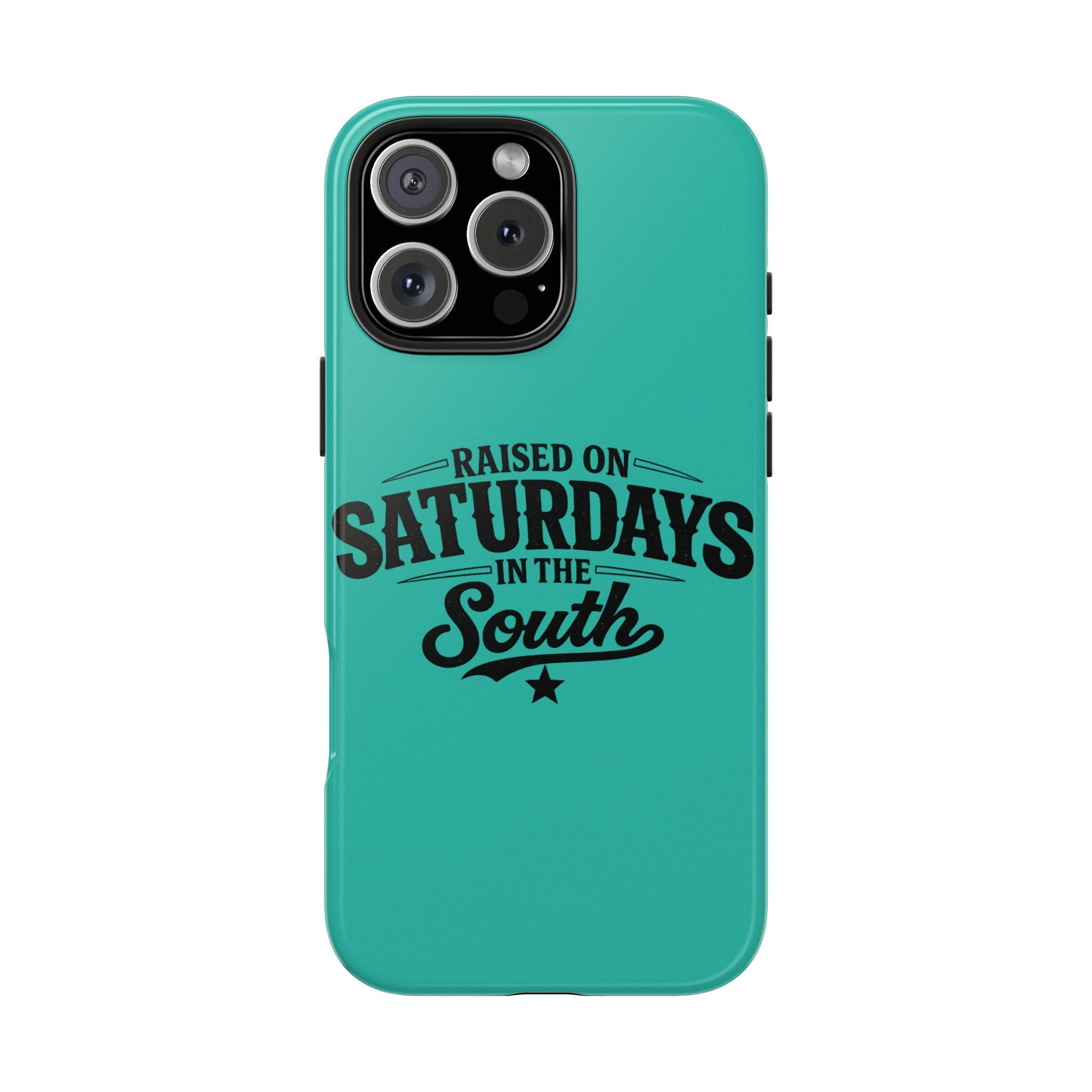 Raised On Saturdays In The South Phone Case-(blue)