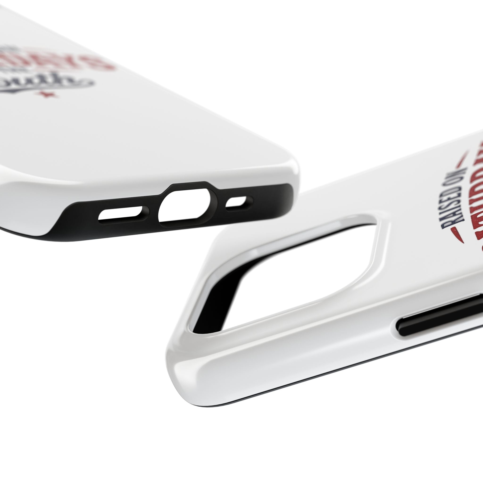 Raised On Saturdays In The South Phone Case- (white)