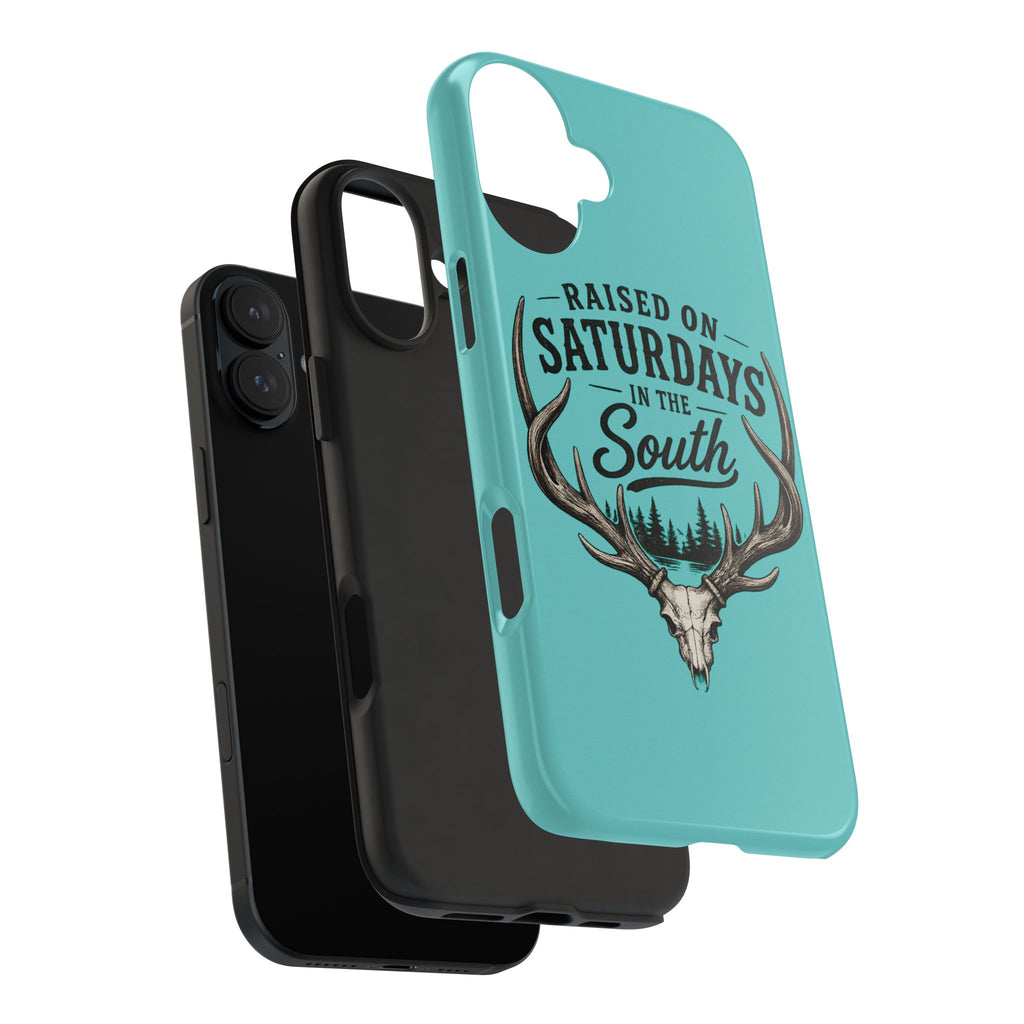 The Spreads Runs Deep In The Woods Phone Case-(blue)