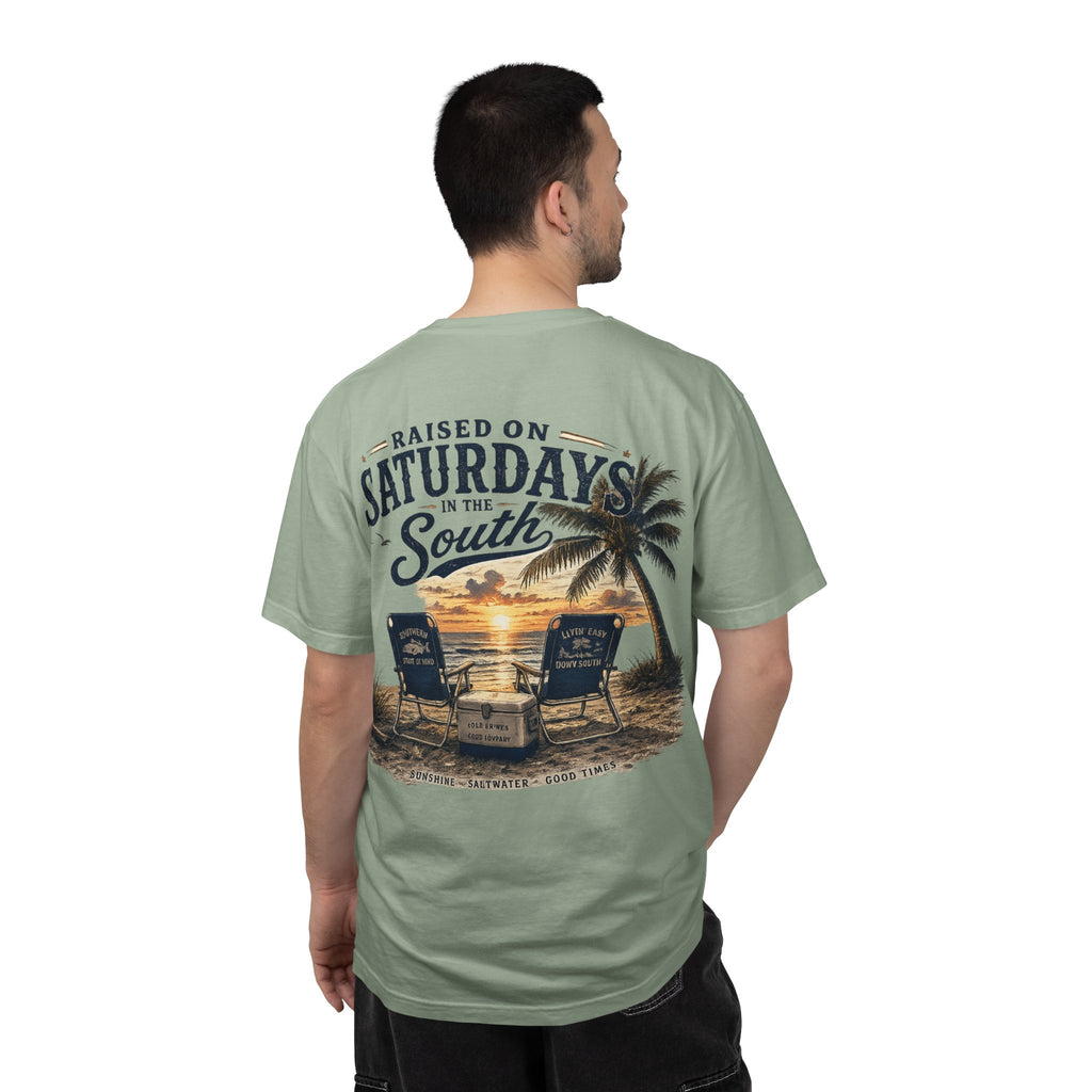 Raised On Saturdays In The South T-Shirt — Beachin It On Summer Saturdays