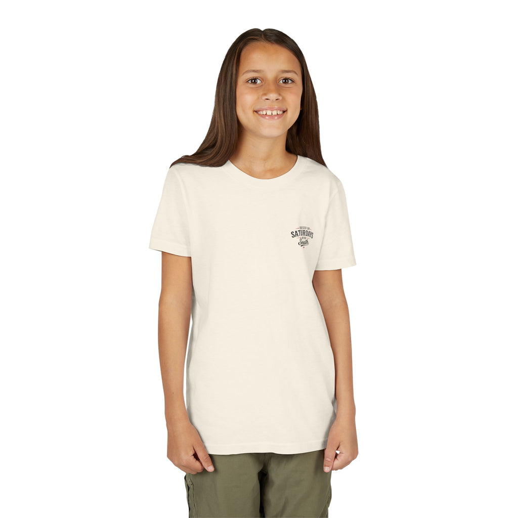 “Taught Southern Roots, Raised with Class and Cowgirl Boots” T-shirt