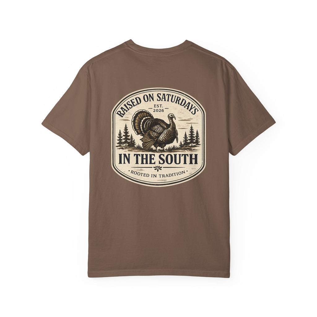 Raised On Saturdays In The South Southern Turkey Hunting T-Shirt