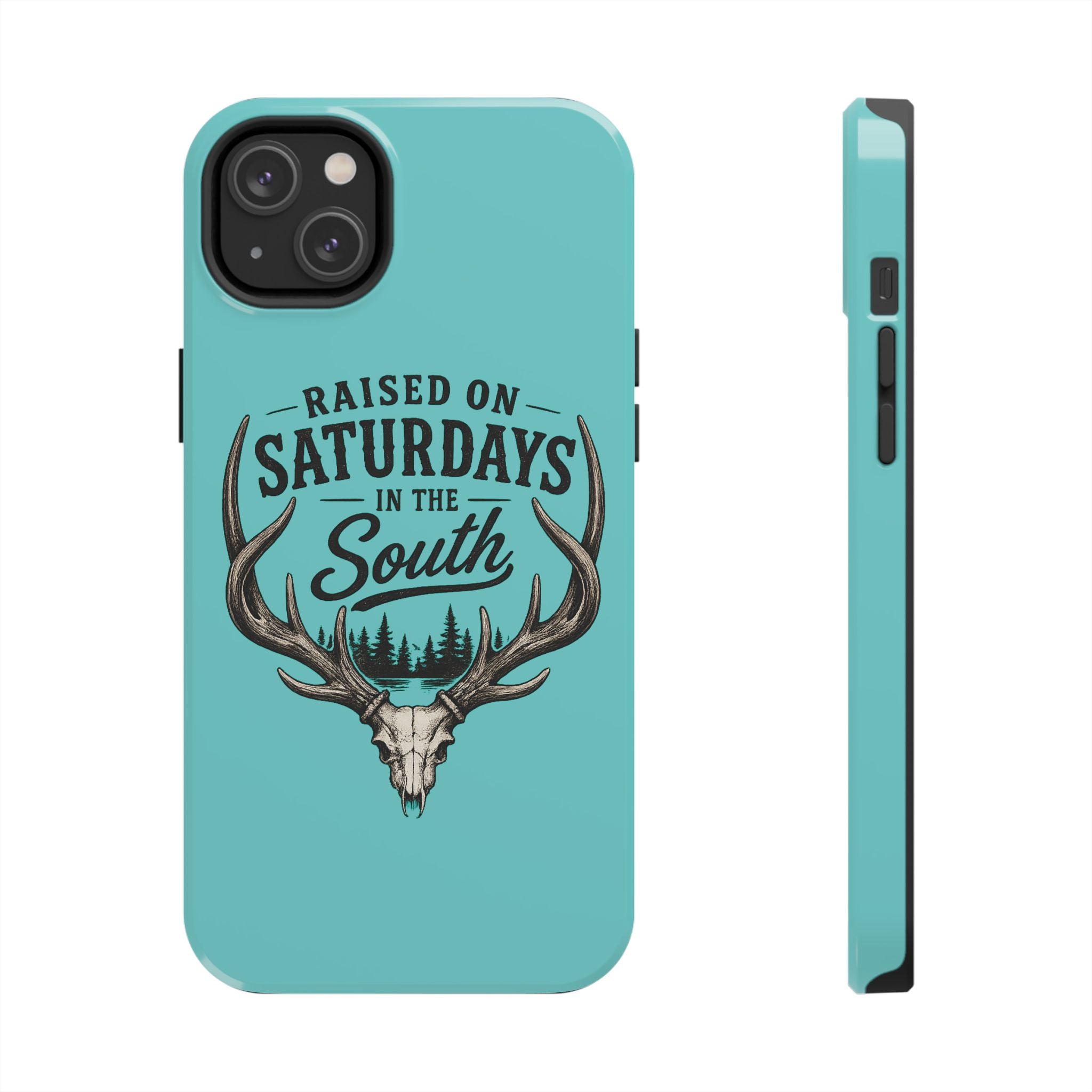 The Spreads Runs Deep In The Woods Phone Case-(blue)
