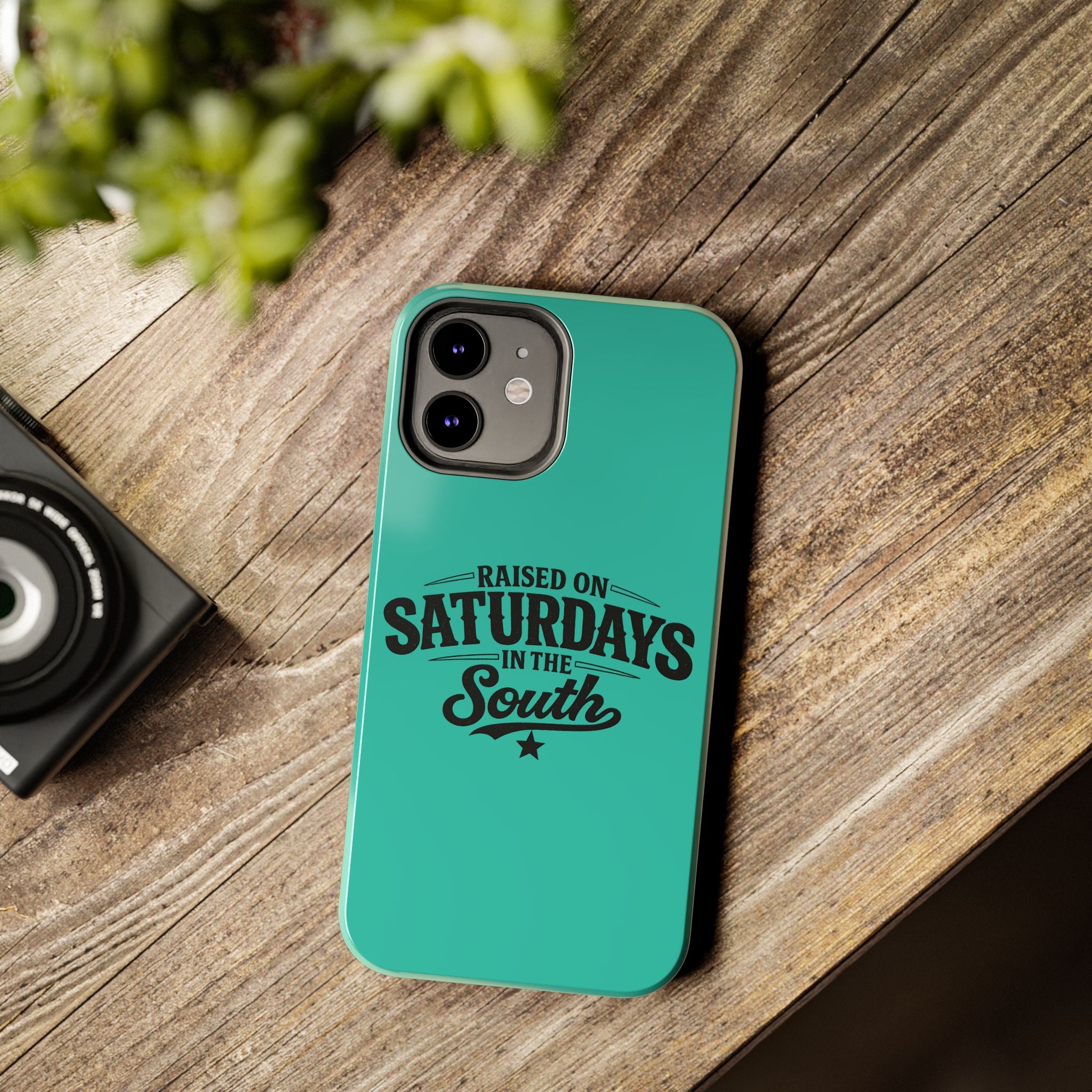 Raised On Saturdays In The South Phone Case-(blue)