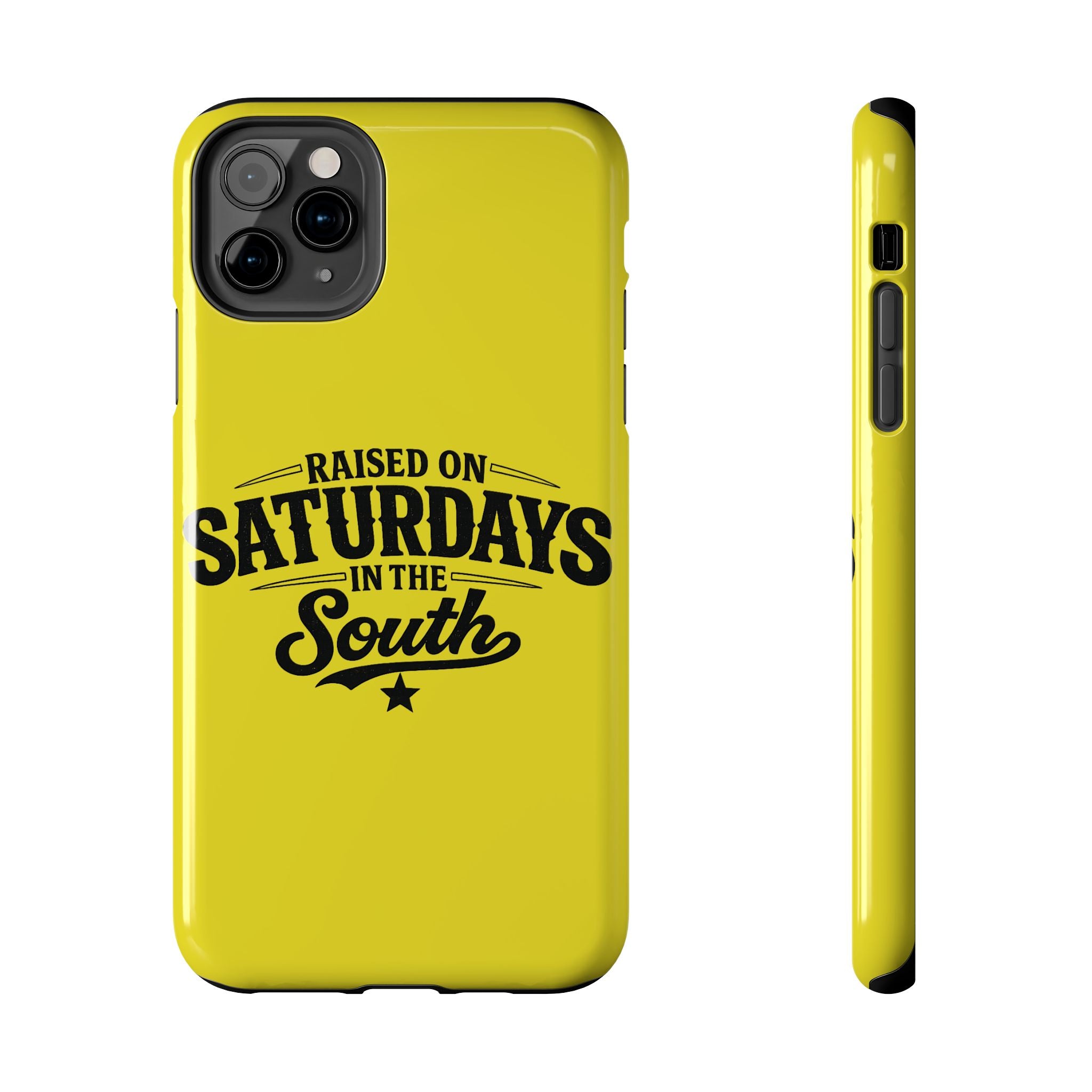 Raised On Saturdays In The South Phone Case-(yellow)
