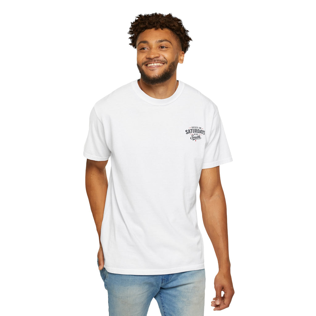 Raised On Saturdays In The South T-Shirt — Circle Of Freedom-4th Of July Collection