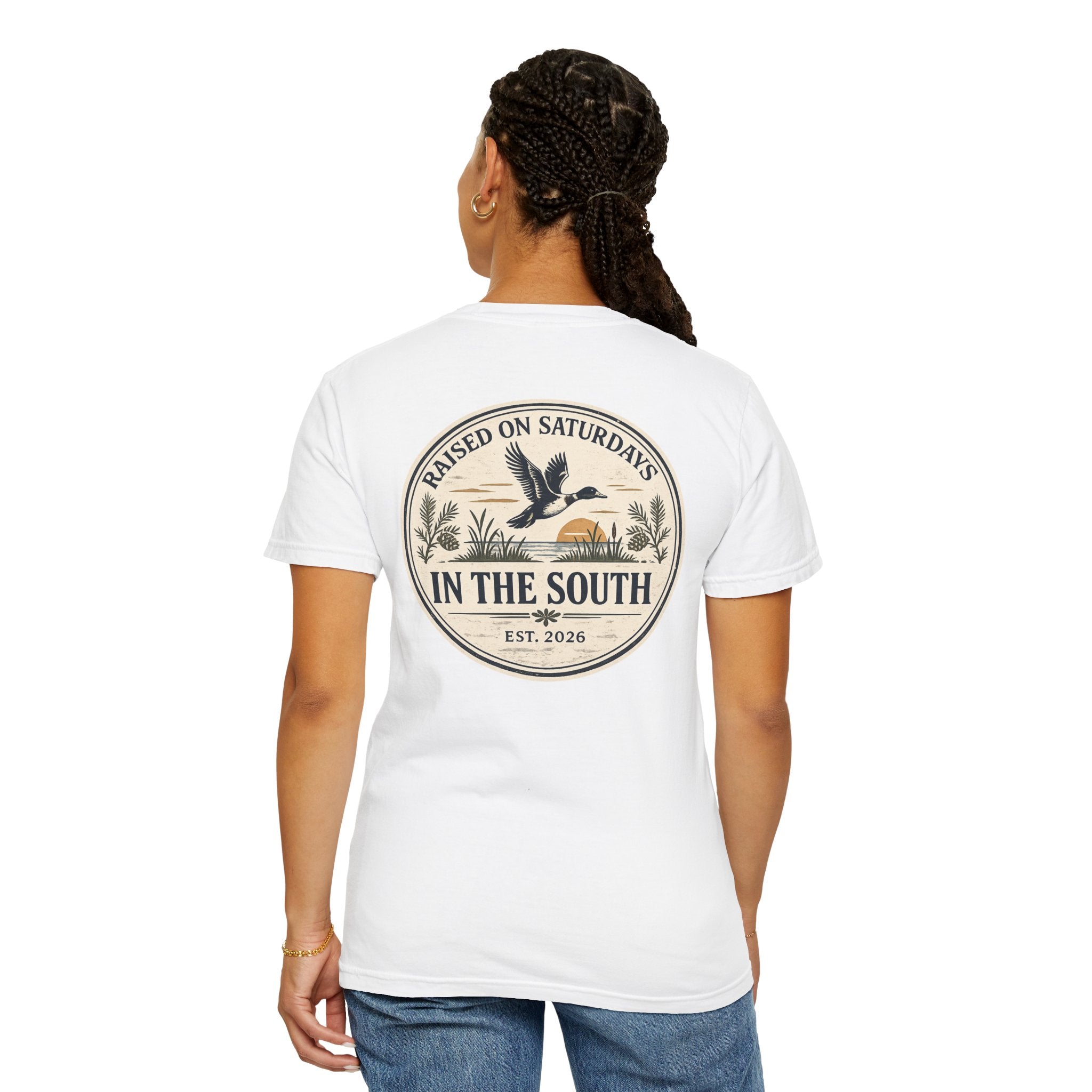 Raised On Saturdays In The South Classic T-Shirt - Duck Season