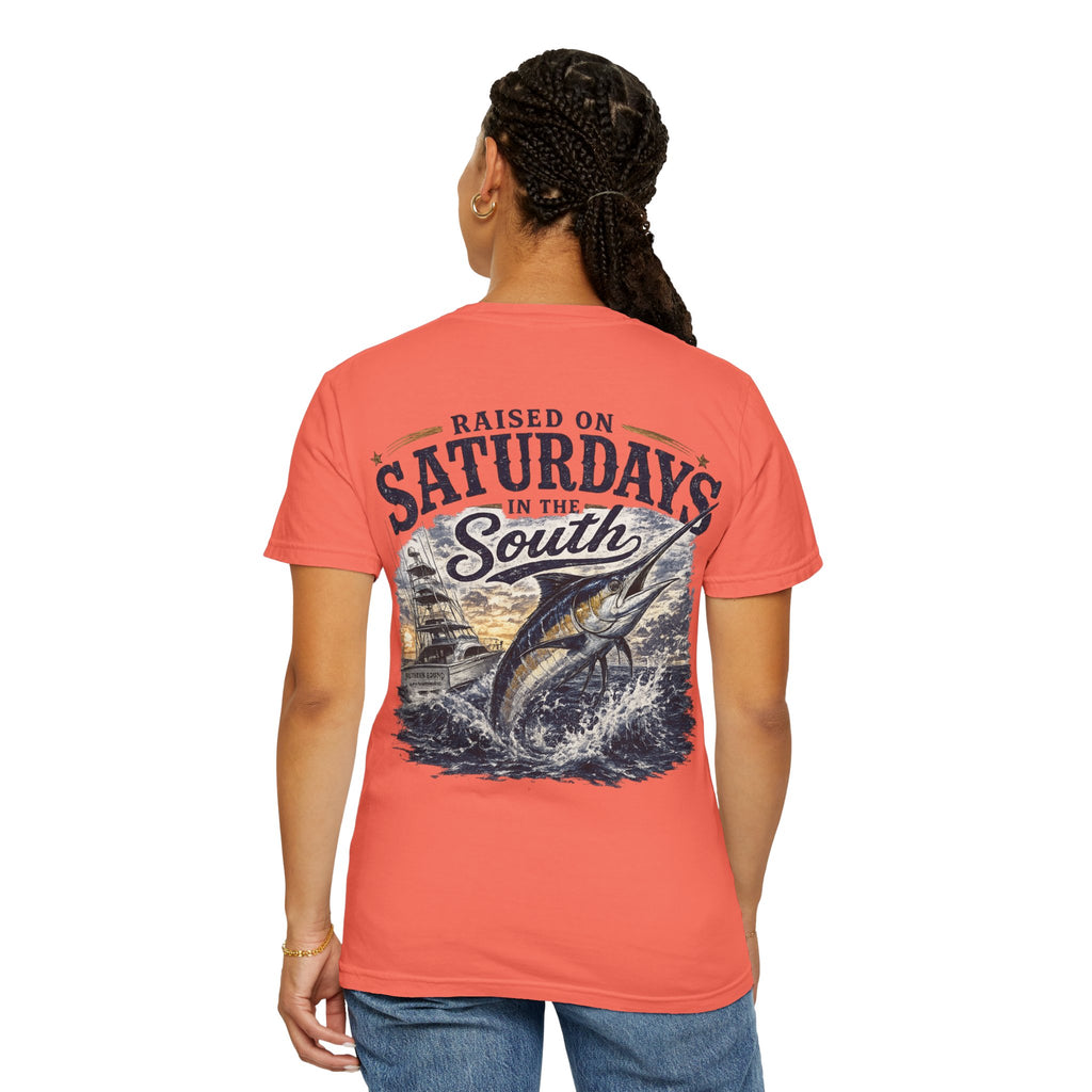 Raised On Saturdays In The South T-Shirt-Deep Sea Saturdays