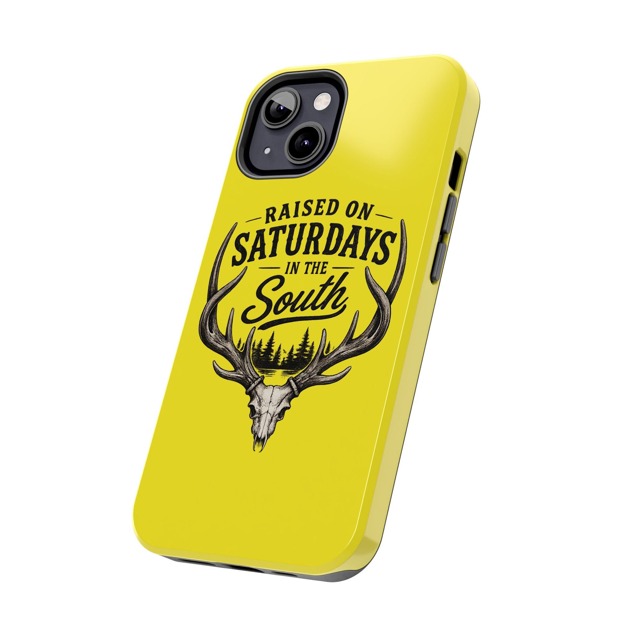 Raised On Saturdays In The South Phone Case-Spread Runs Deep In The Woods-(yellow)