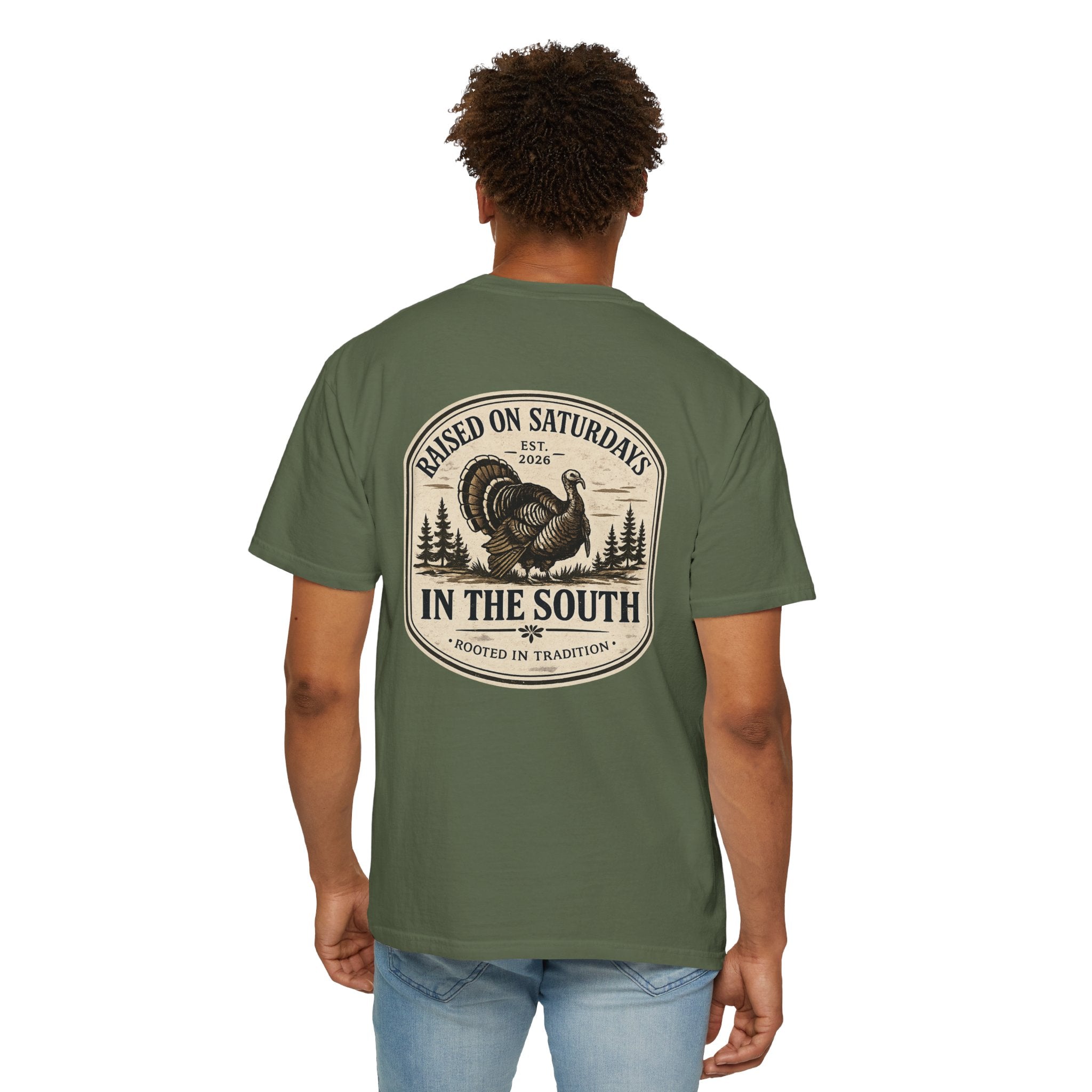 Raised On Saturdays In The South Southern Turkey Hunting T-Shirt