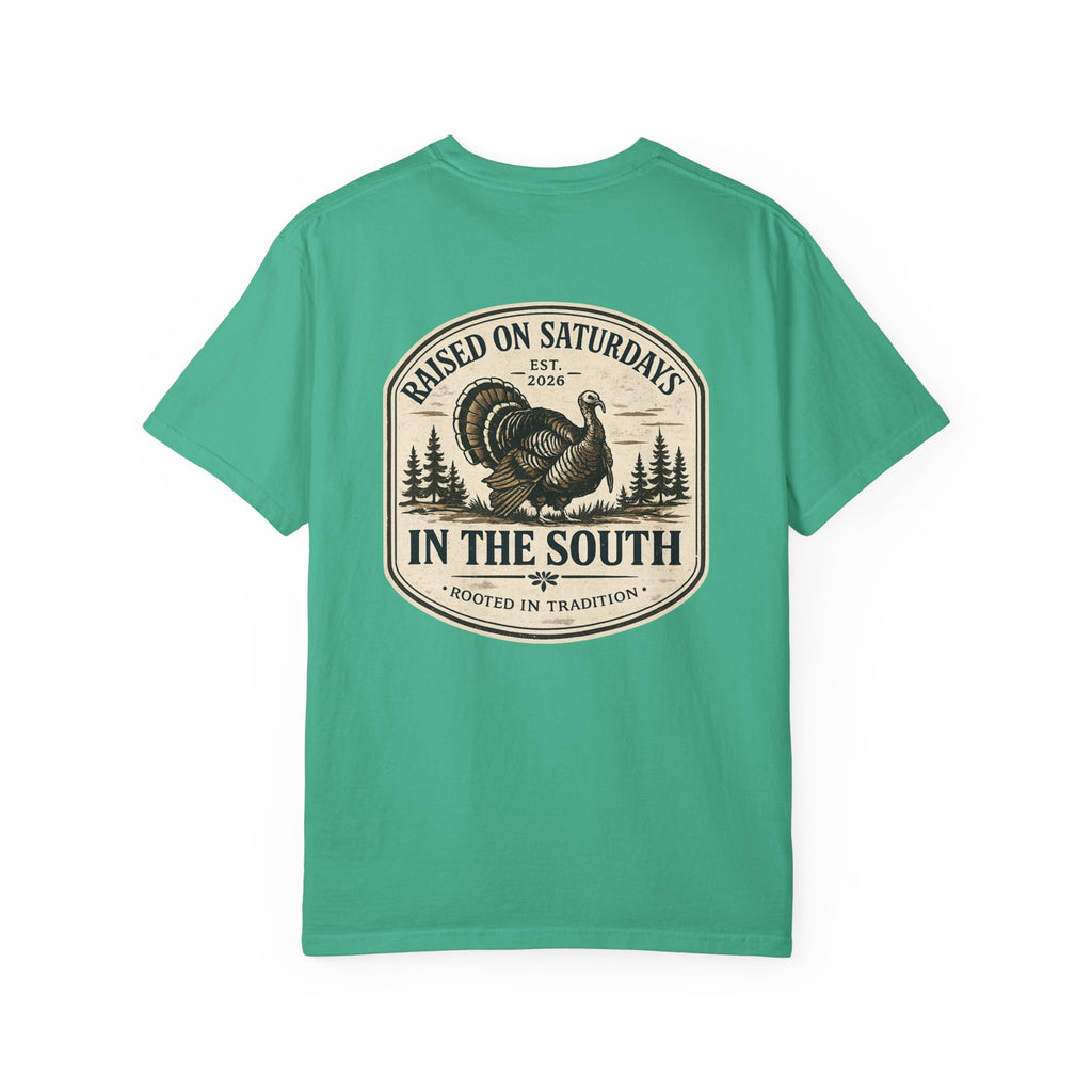 Raised On Saturdays In The South Southern Turkey Hunting T-Shirt