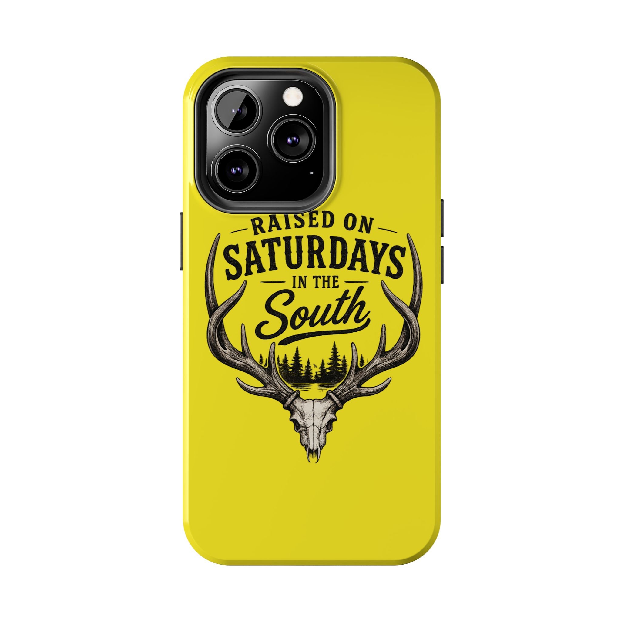 Raised On Saturdays In The South Phone Case-Spread Runs Deep In The Woods-(yellow)