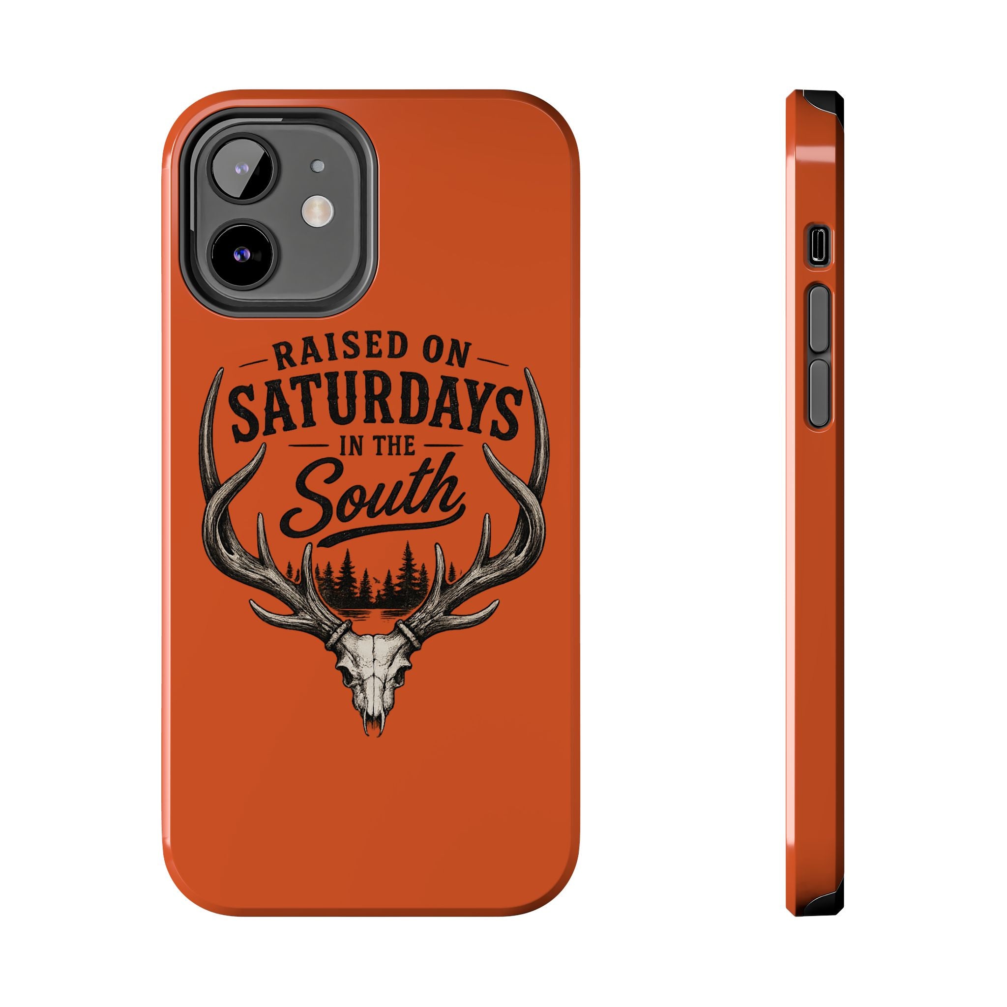 Raised On Saturdays In The South Phone Case-Spread Runs Deep In The Woods-(orange)