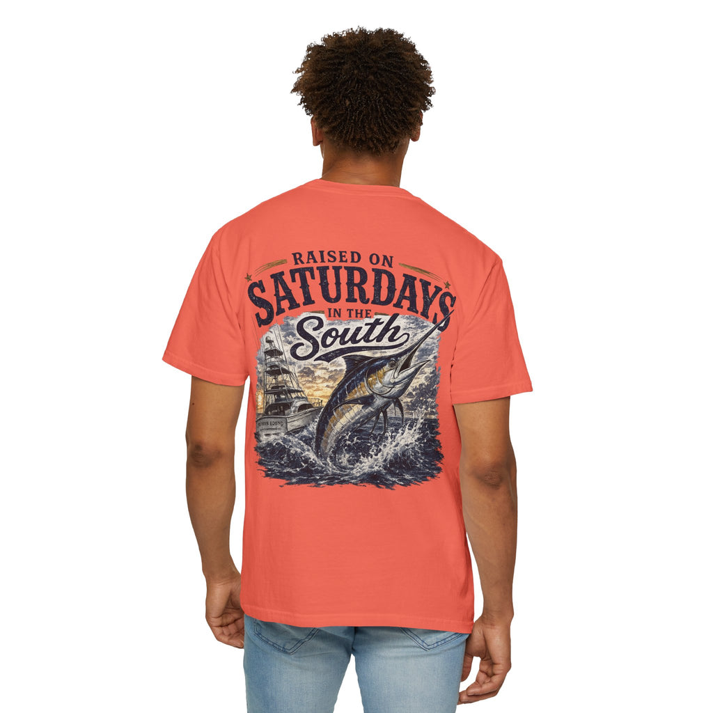 Raised On Saturdays In The South T-Shirt-Deep Sea Saturdays