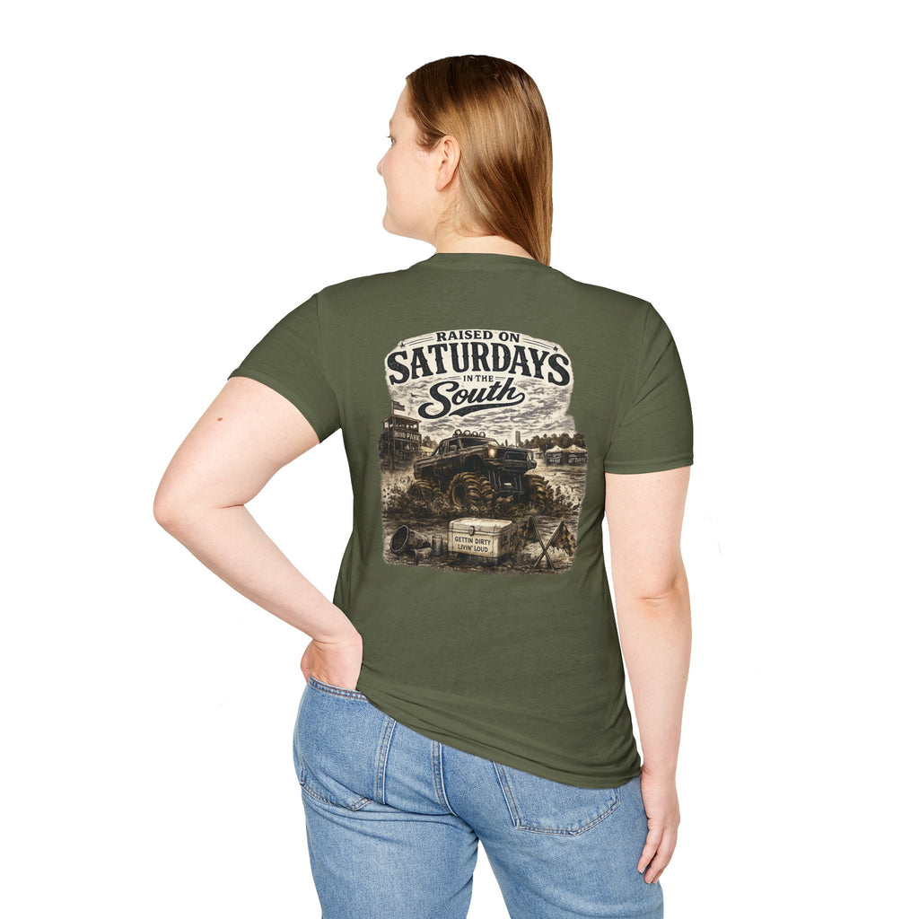 Raised On Saturdays In The South Vintage T-Shirt- Mud Park Saturdays