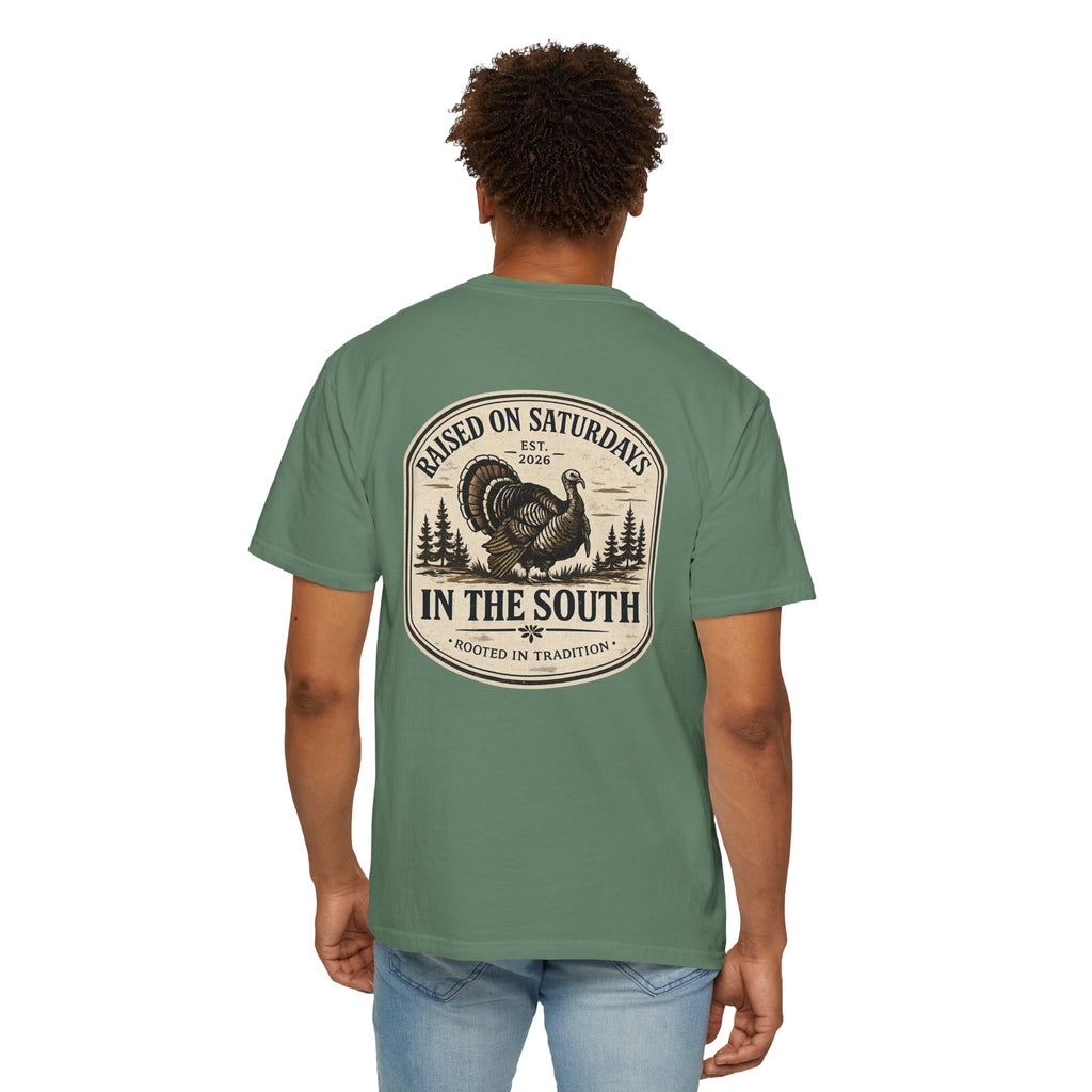 Raised On Saturdays In The South Southern Turkey Hunting T-Shirt