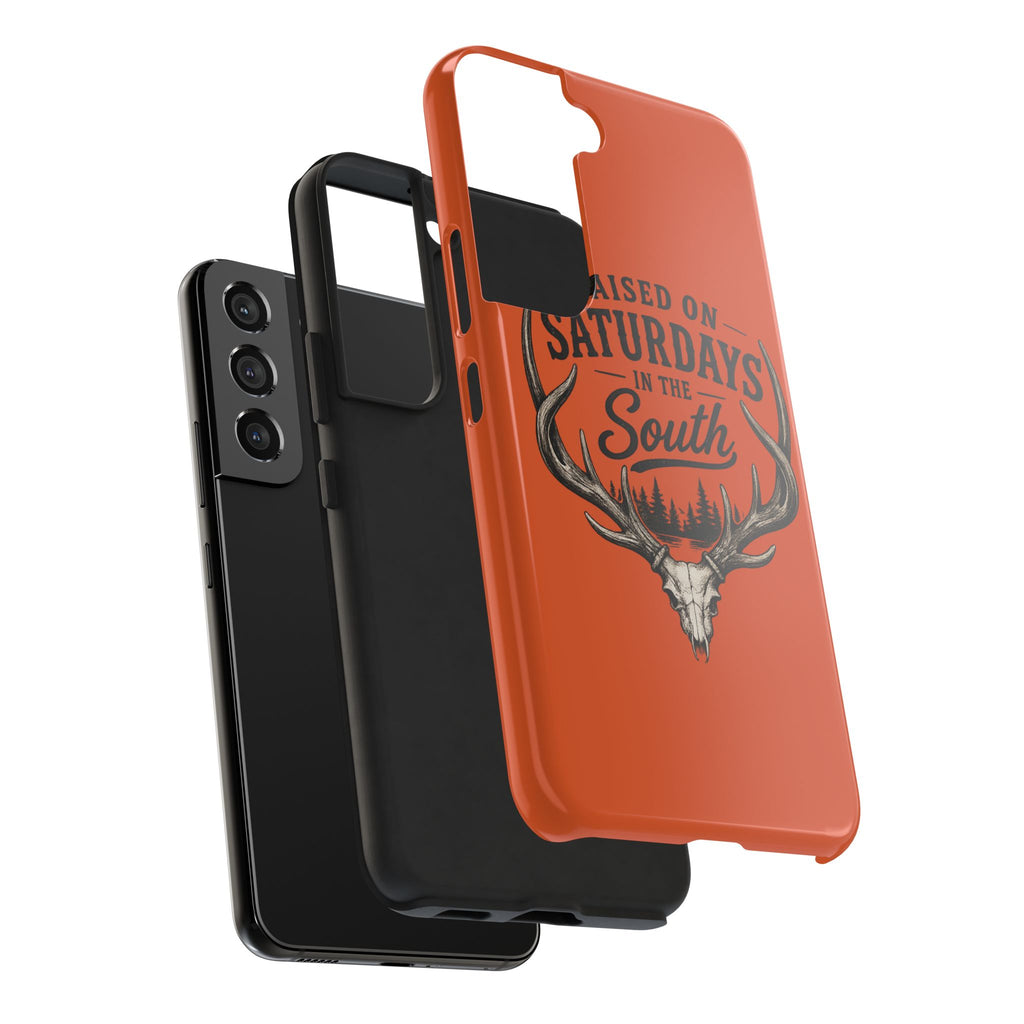 Raised On Saturdays In The South Phone Case-Spread Runs Deep In The Woods-(orange)