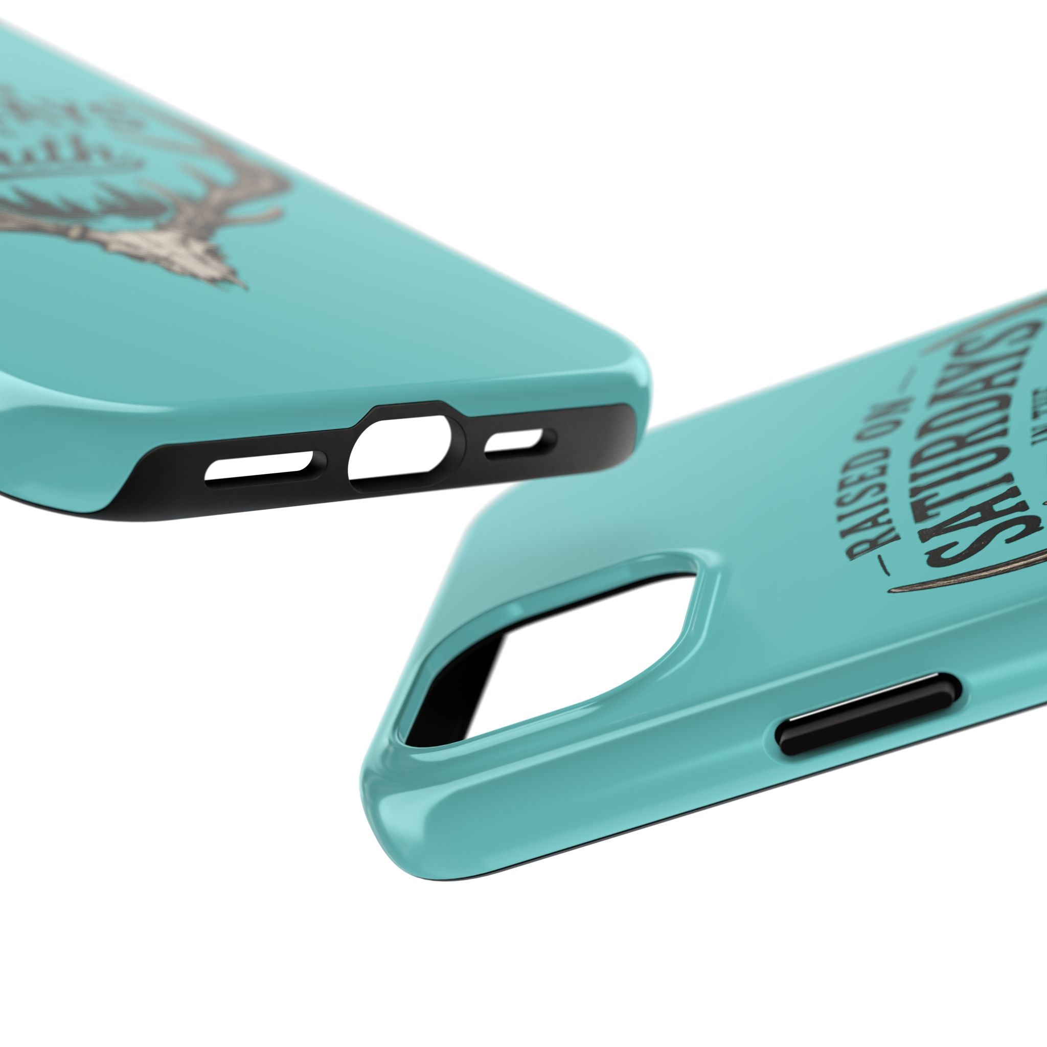 The Spreads Runs Deep In The Woods Phone Case-(blue)