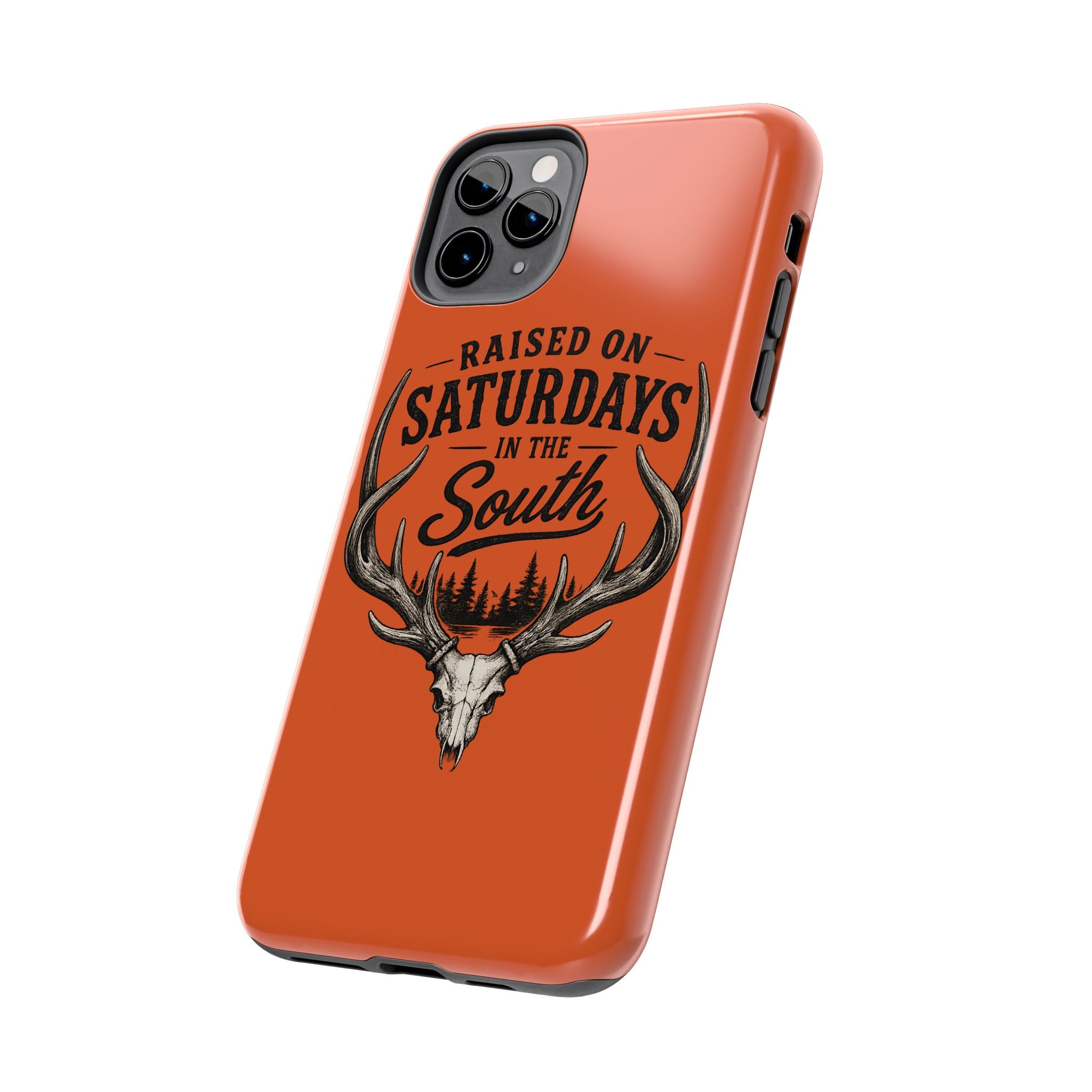 Raised On Saturdays In The South Phone Case-Spread Runs Deep In The Woods-(orange)