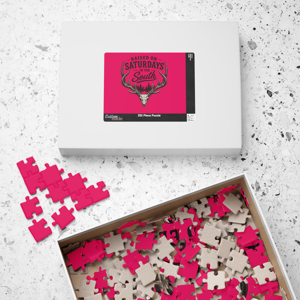 The Spreads Runs Deep In The Woods jigsaw puzzle-(pink)