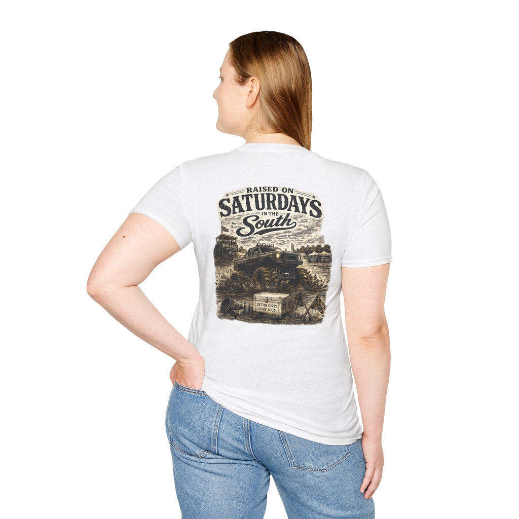 Raised On Saturdays In The South Vintage T-Shirt- Mud Park Saturdays