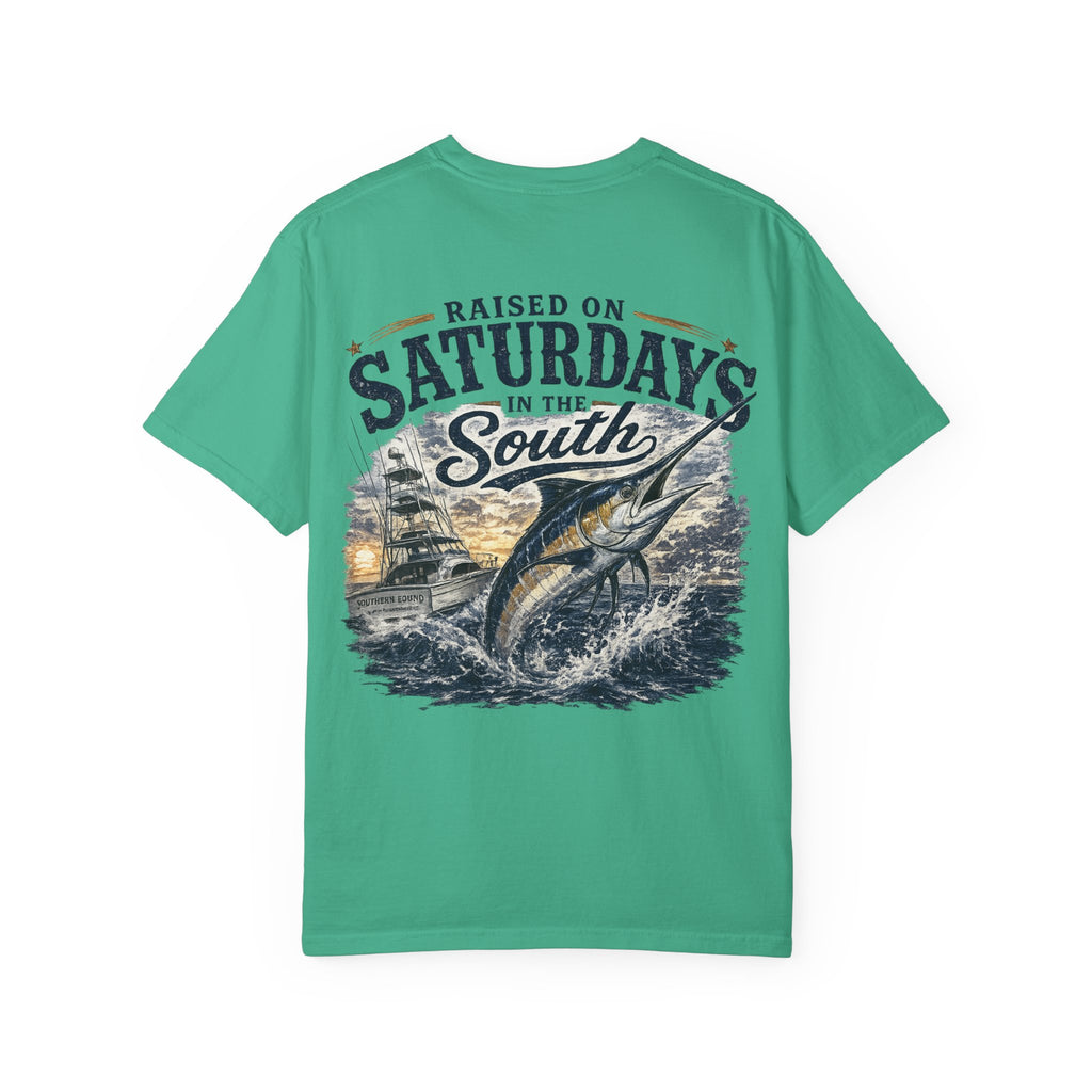 Raised On Saturdays In The South T-Shirt-Deep Sea Saturdays