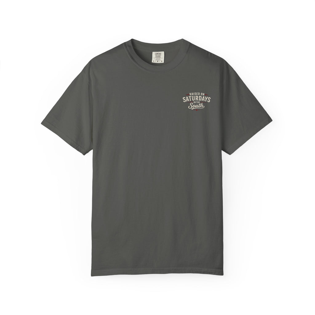 Raised On Saturdays In The South T‑Shirt — Good Riding Buddies Men's