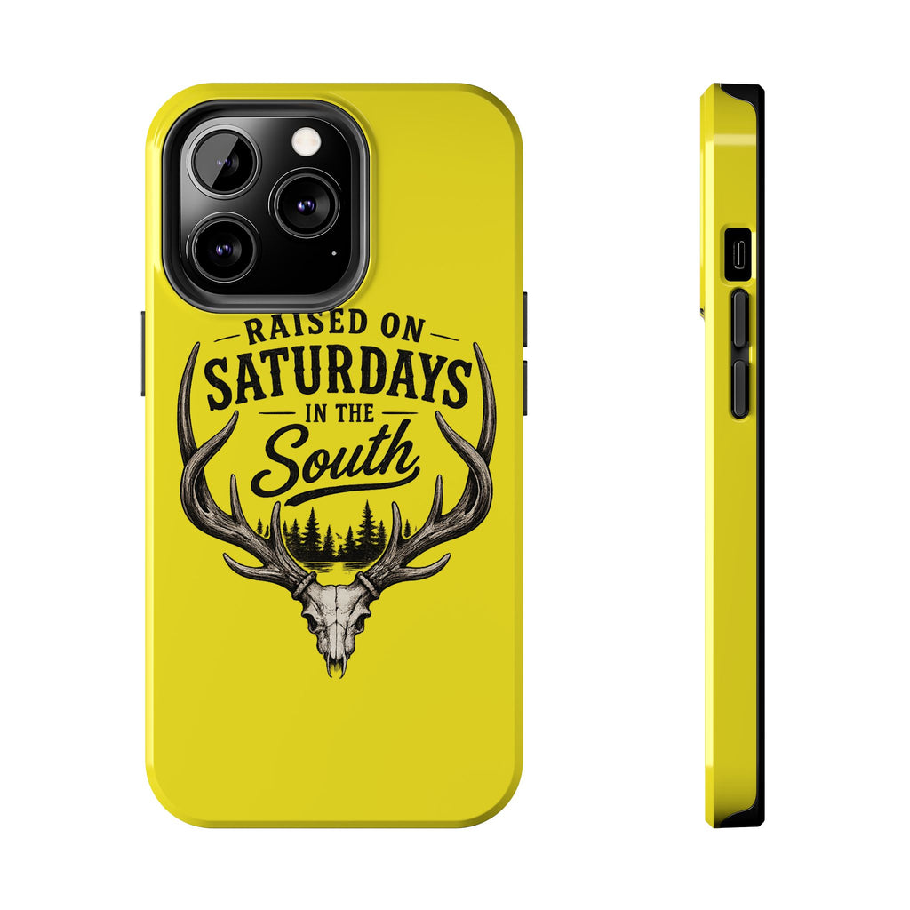 Raised On Saturdays In The South Phone Case-Spread Runs Deep In The Woods-(yellow)