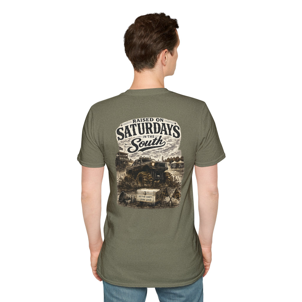Raised On Saturdays In The South Vintage T-Shirt- Mud Park Saturdays