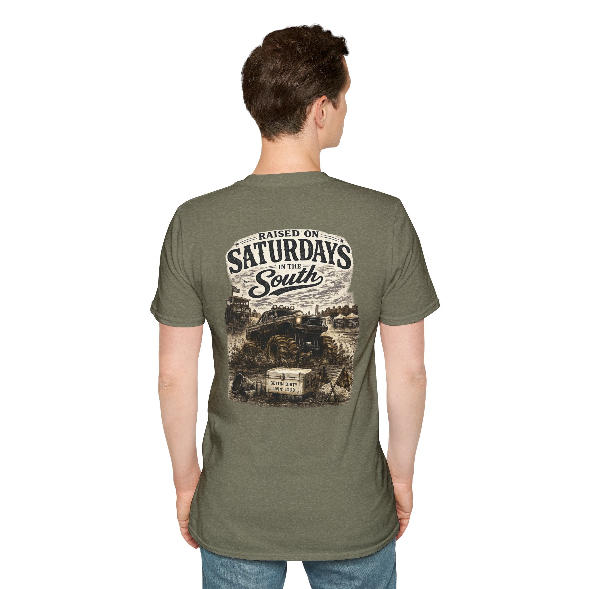 Raised On Saturdays In The South Vintage T-Shirt- Mud Park Saturdays