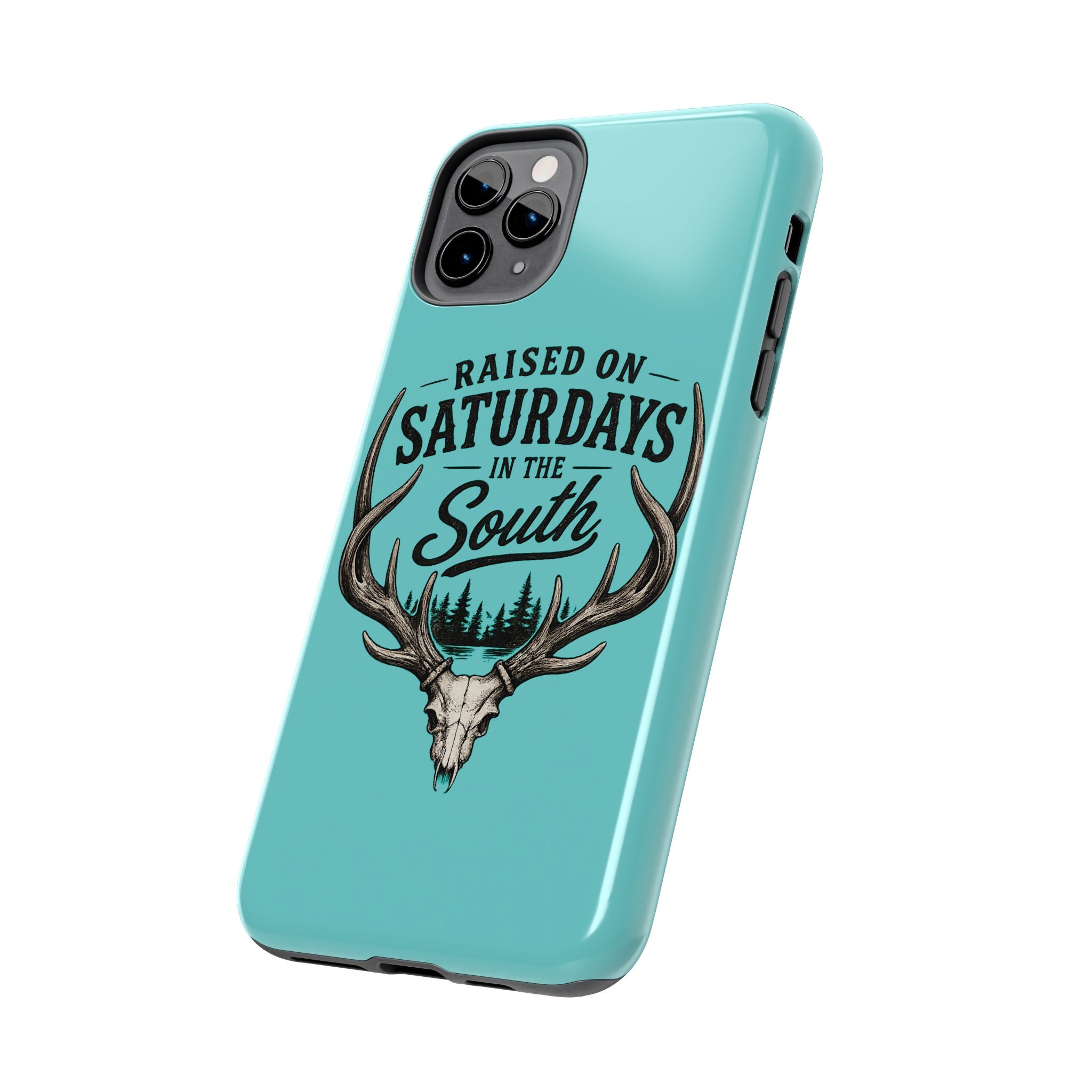 The Spreads Runs Deep In The Woods Phone Case-(blue)
