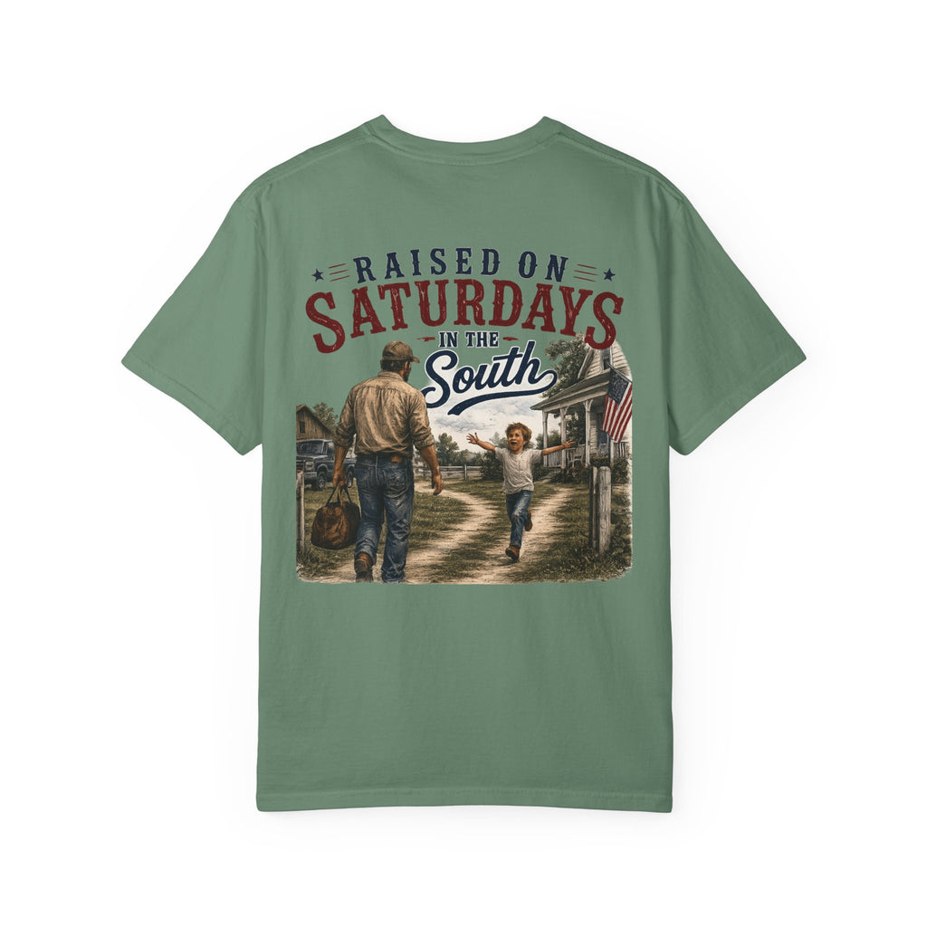 Raised On Saturdays In The South T-Shirt Boy Dad-"Daddy's Home"