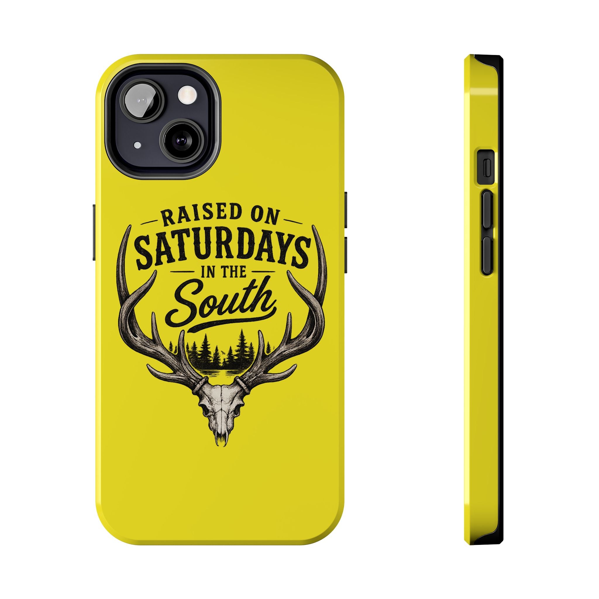 Raised On Saturdays In The South Phone Case-Spread Runs Deep In The Woods-(yellow)