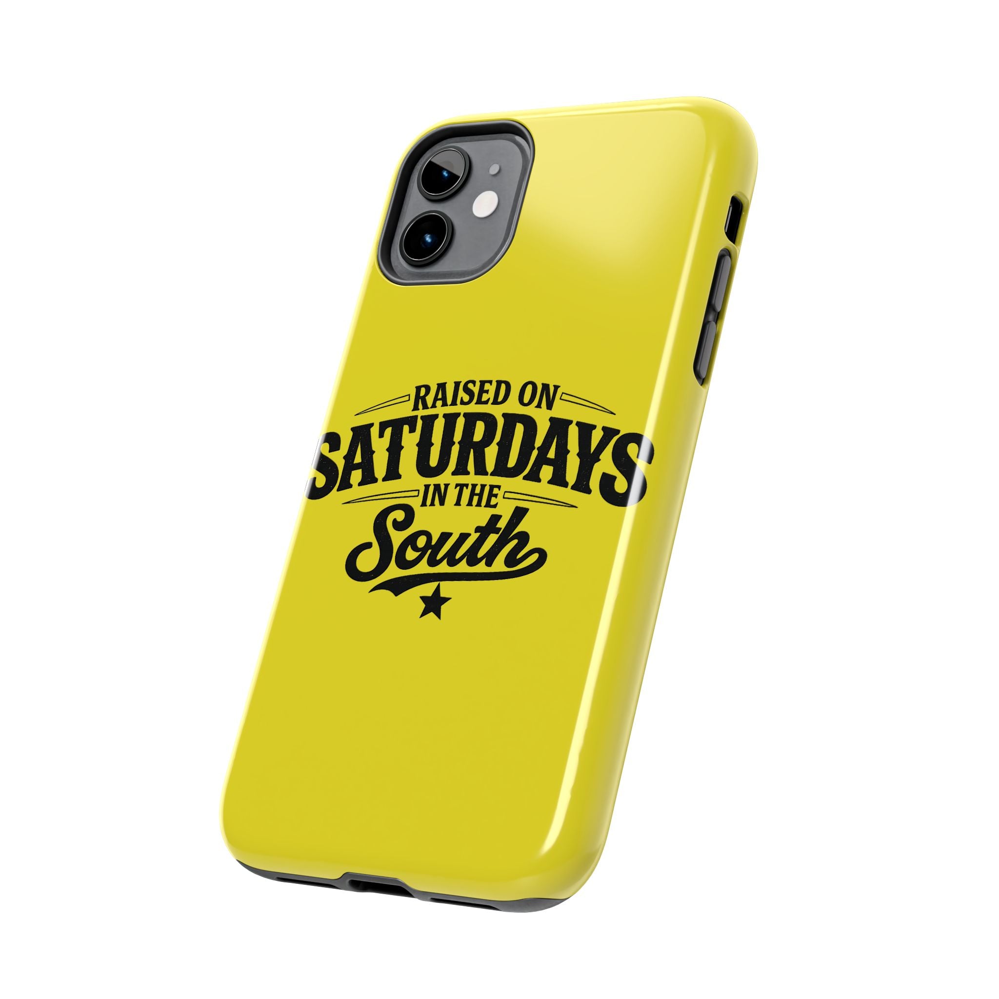 Raised On Saturdays In The South Phone Case-(yellow)