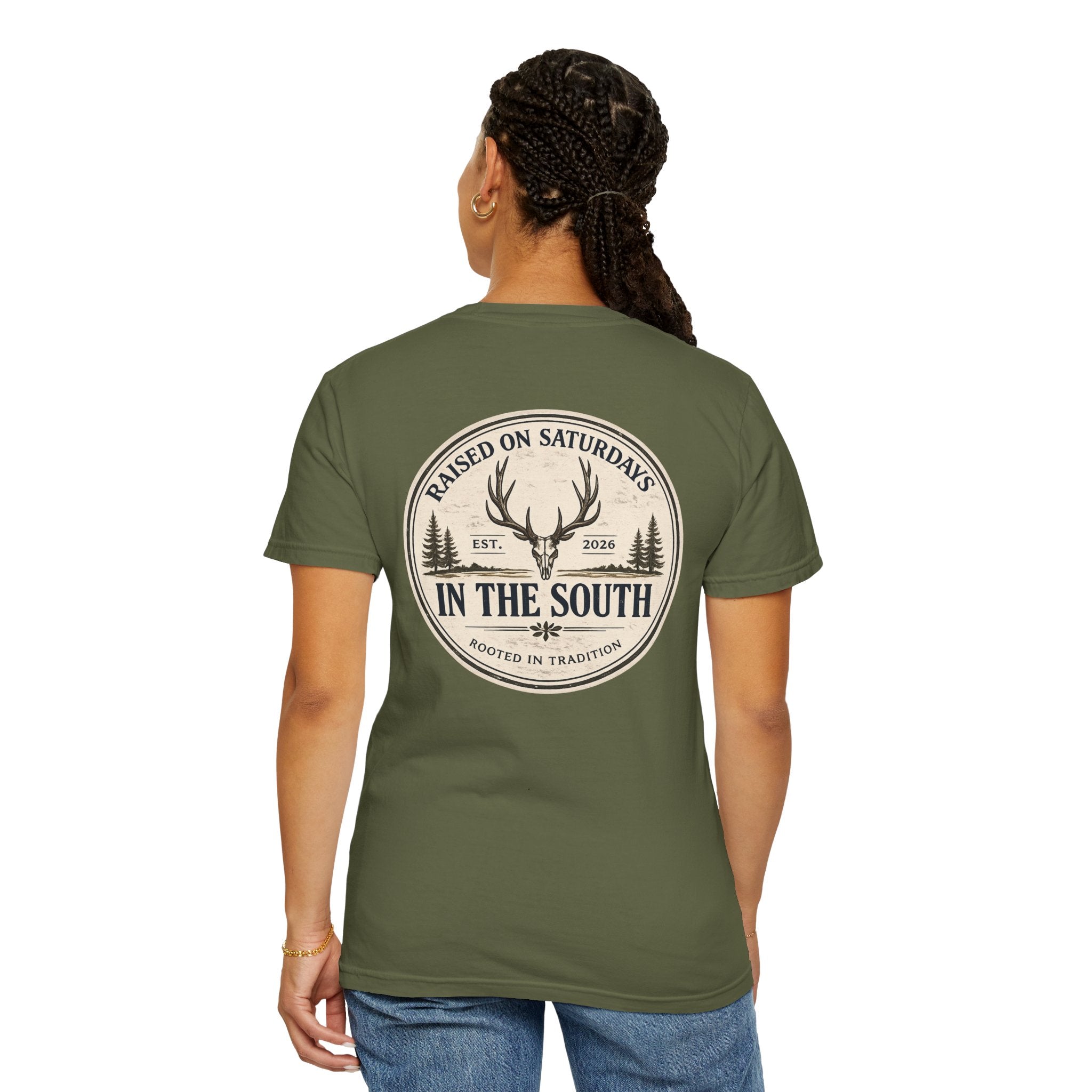 Raised On Saturdays In The South Classic T-Shirt — Deer Season