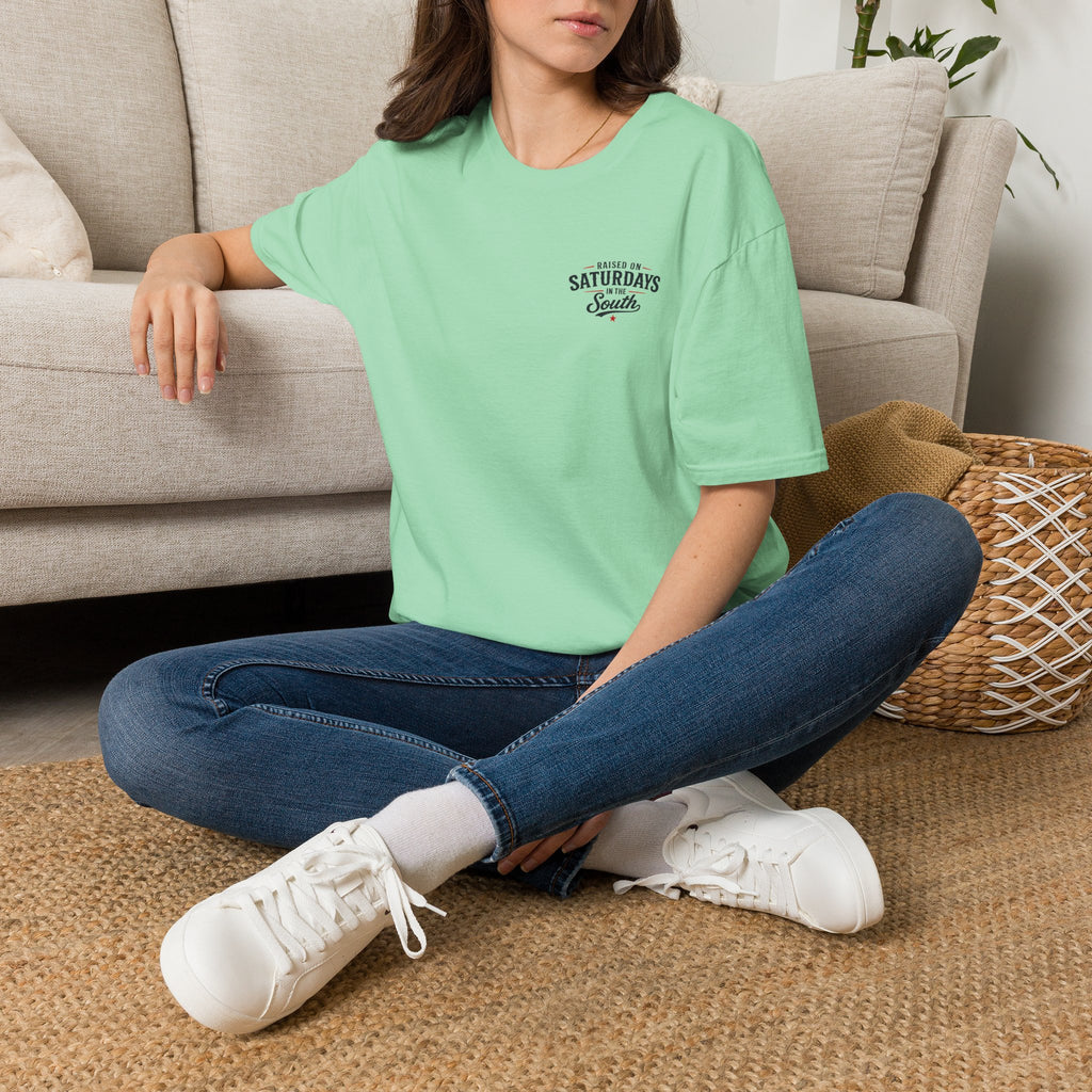 "Raised On Saturdays In The South" Vintage T-Shirt-Saturdays Are Made For Fishin