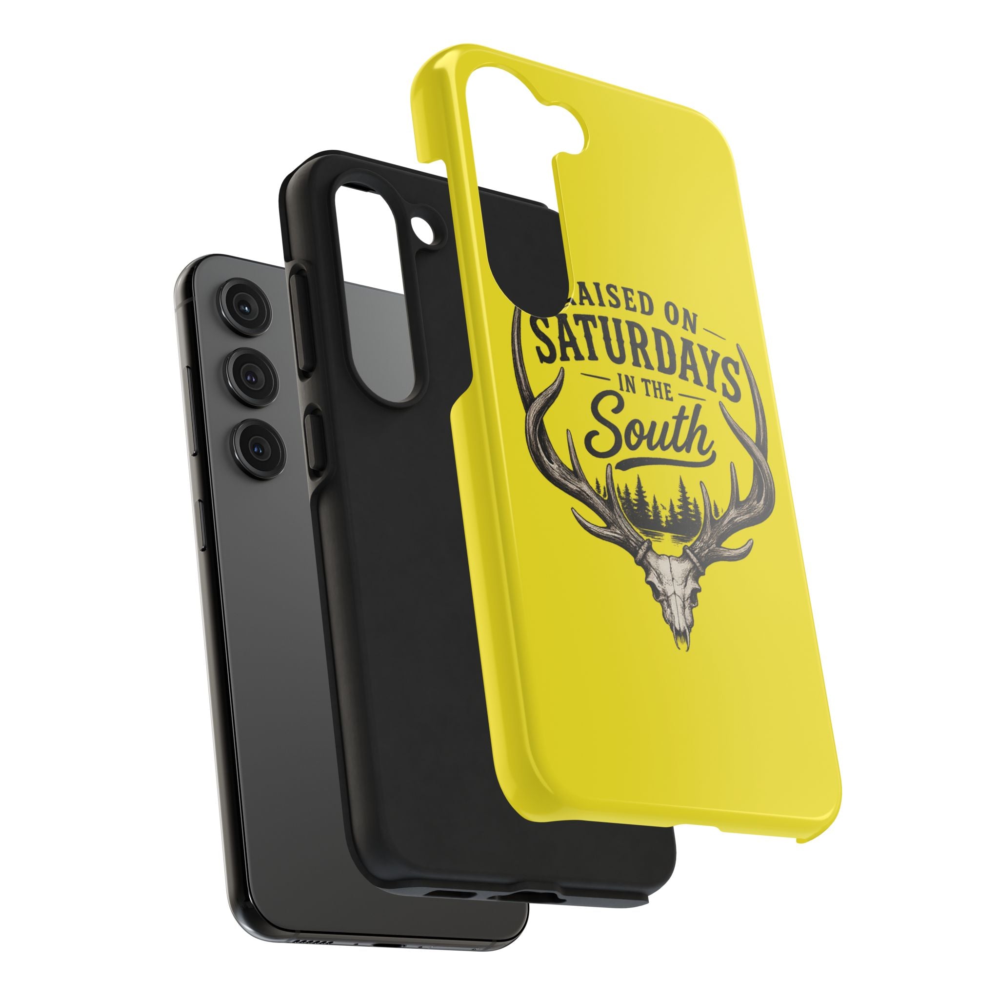 Raised On Saturdays In The South Phone Case-Spread Runs Deep In The Woods-(yellow)