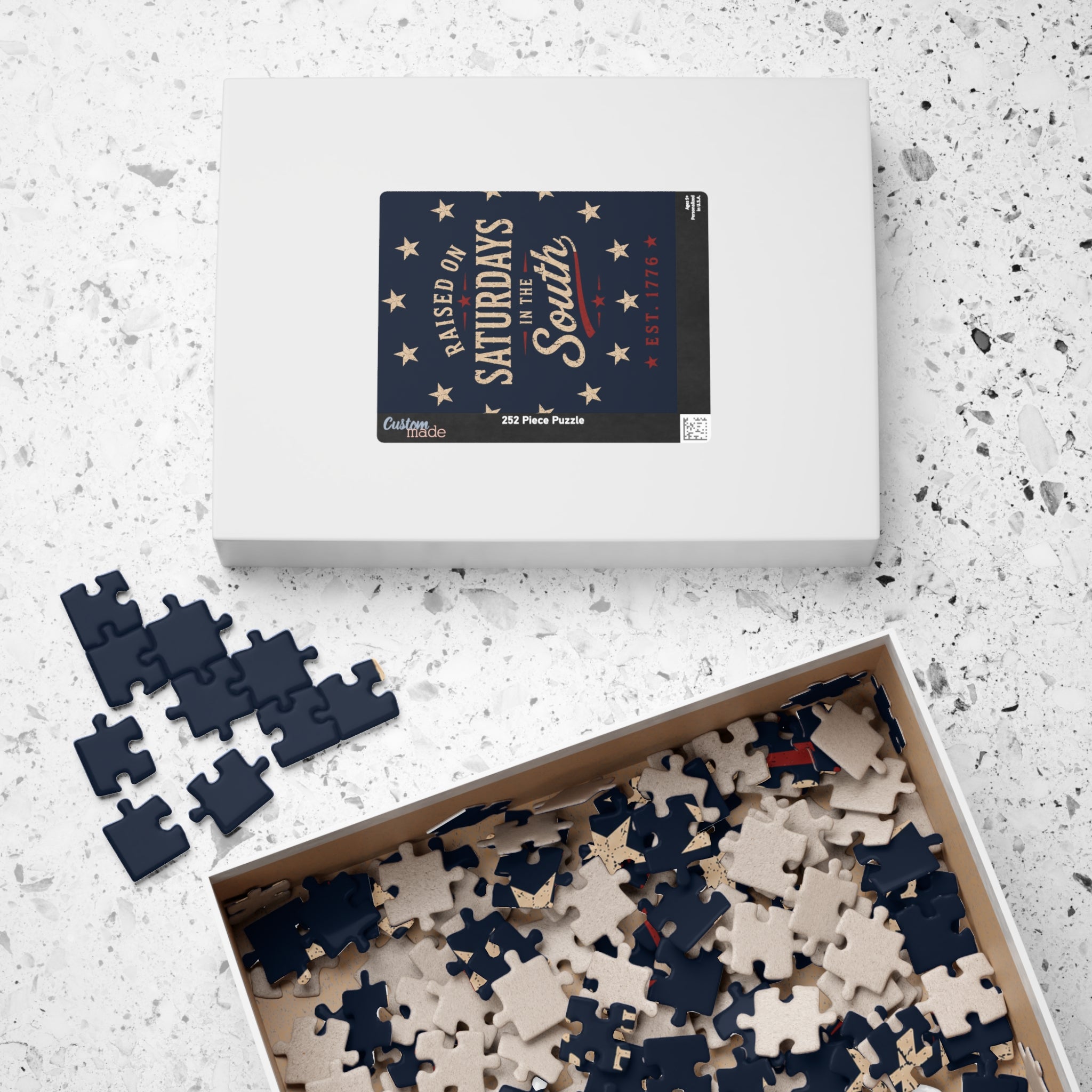 Raised On Saturdays In The South Jigsaw Puzzle – Patriotic Vintage
