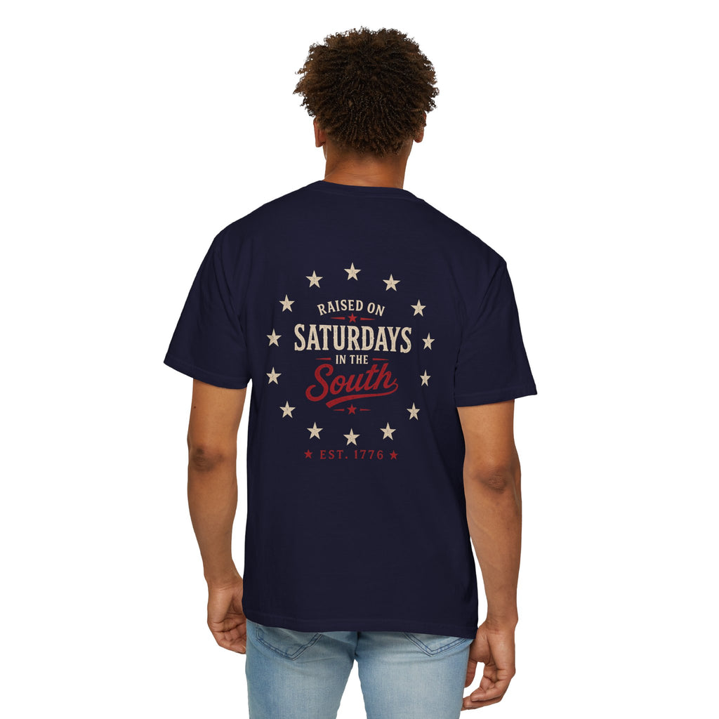 Raised On Saturdays In The South T-Shirt — Southern Freedom-4th Of July Collection