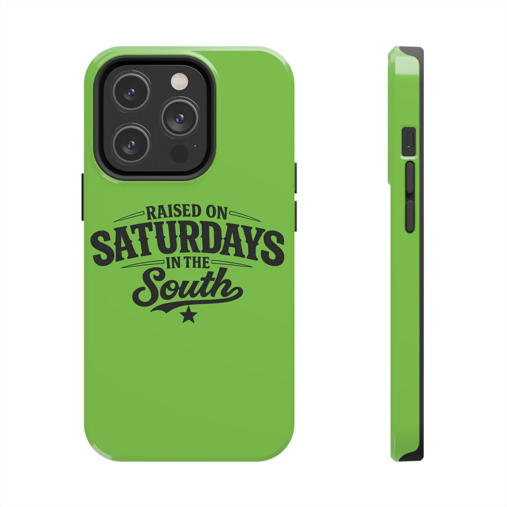 Raised On Saturdays In The South Phone Case-(green)