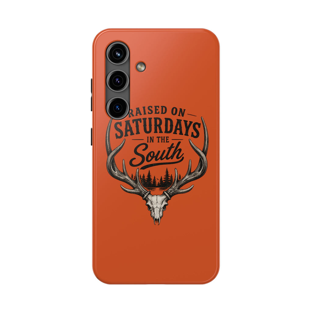 Raised On Saturdays In The South Phone Case-Spread Runs Deep In The Woods-(orange)
