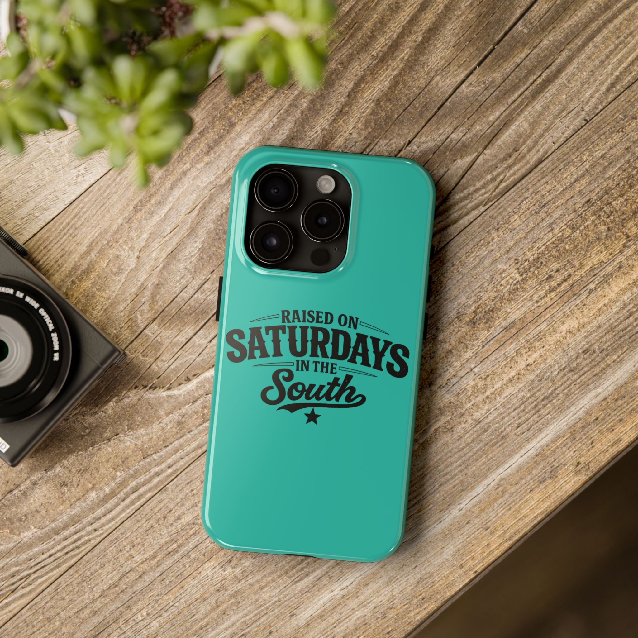 Raised On Saturdays In The South Phone Case-(blue)