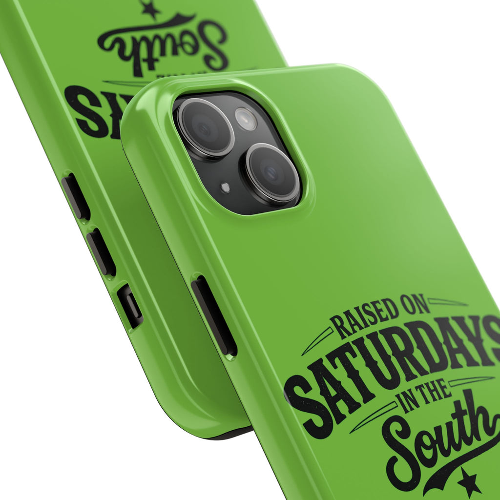 Raised On Saturdays In The South Phone Case-(green)