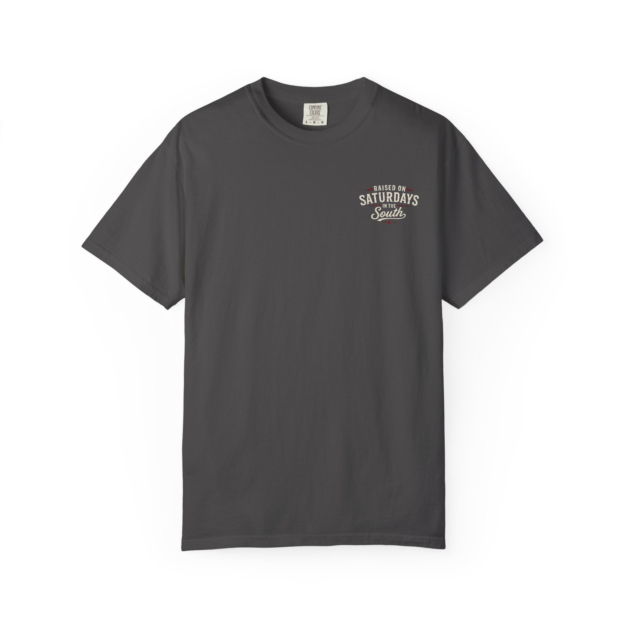 Raised On Saturdays In The South T‑Shirt — Good Riding Buddies Men's