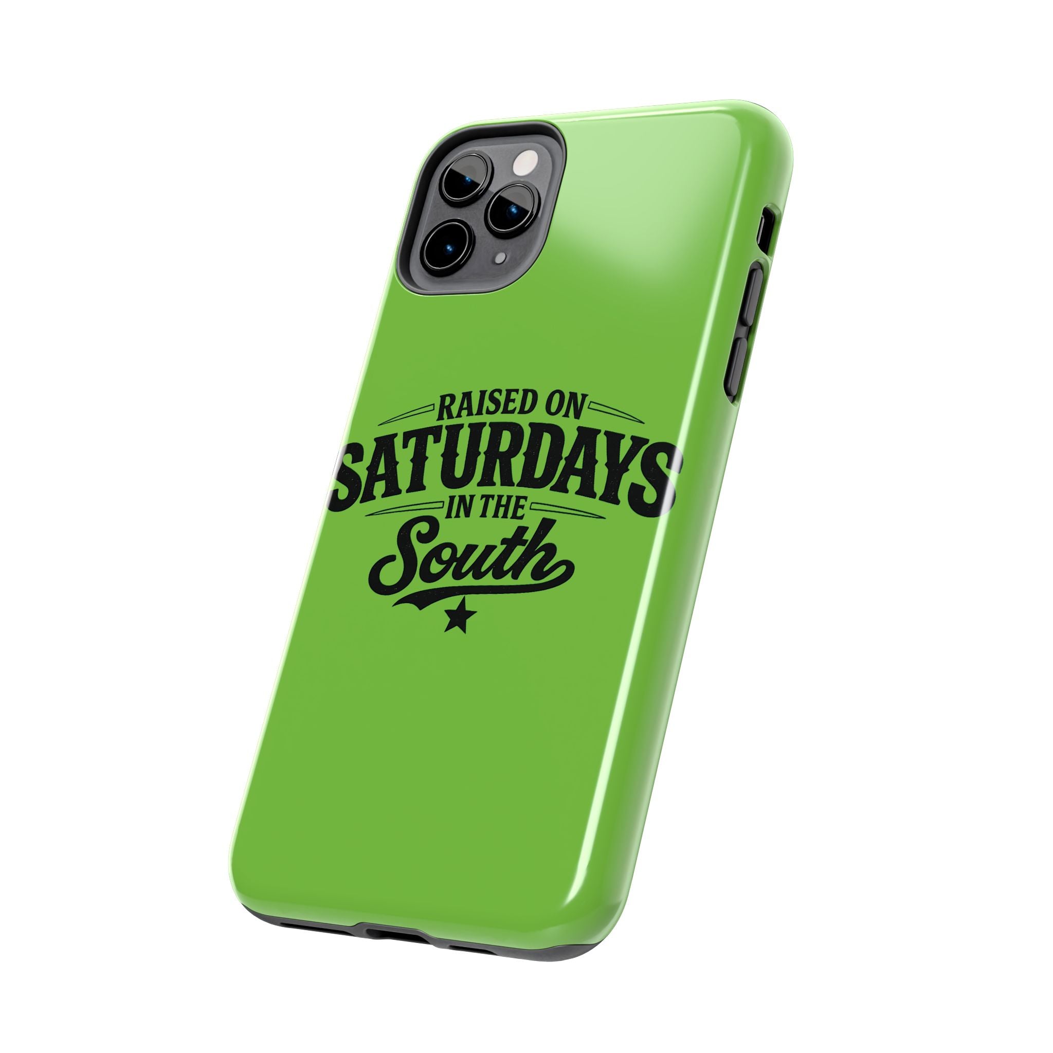 Raised On Saturdays In The South Phone Case-(green)