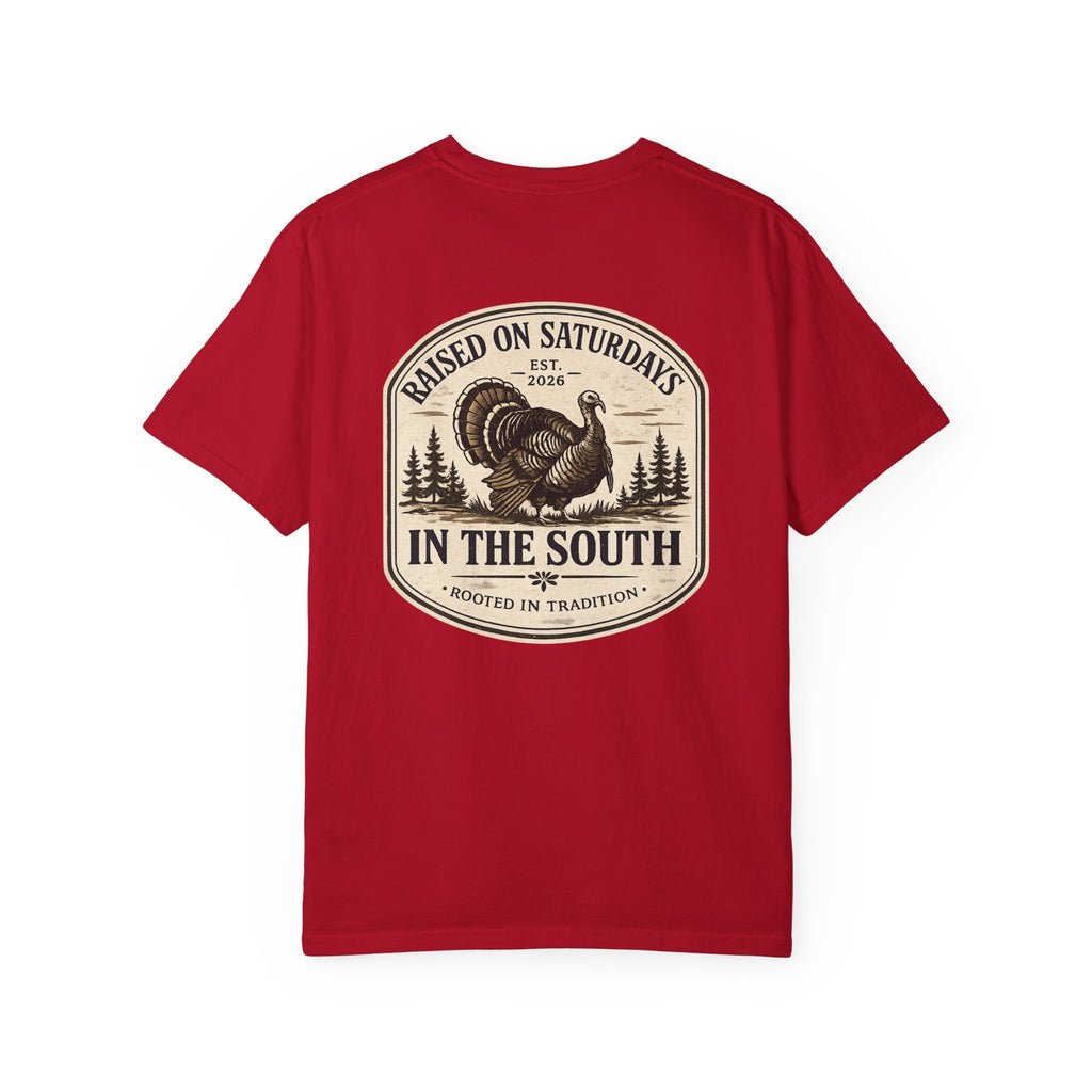Raised On Saturdays In The South Southern Turkey Hunting T-Shirt