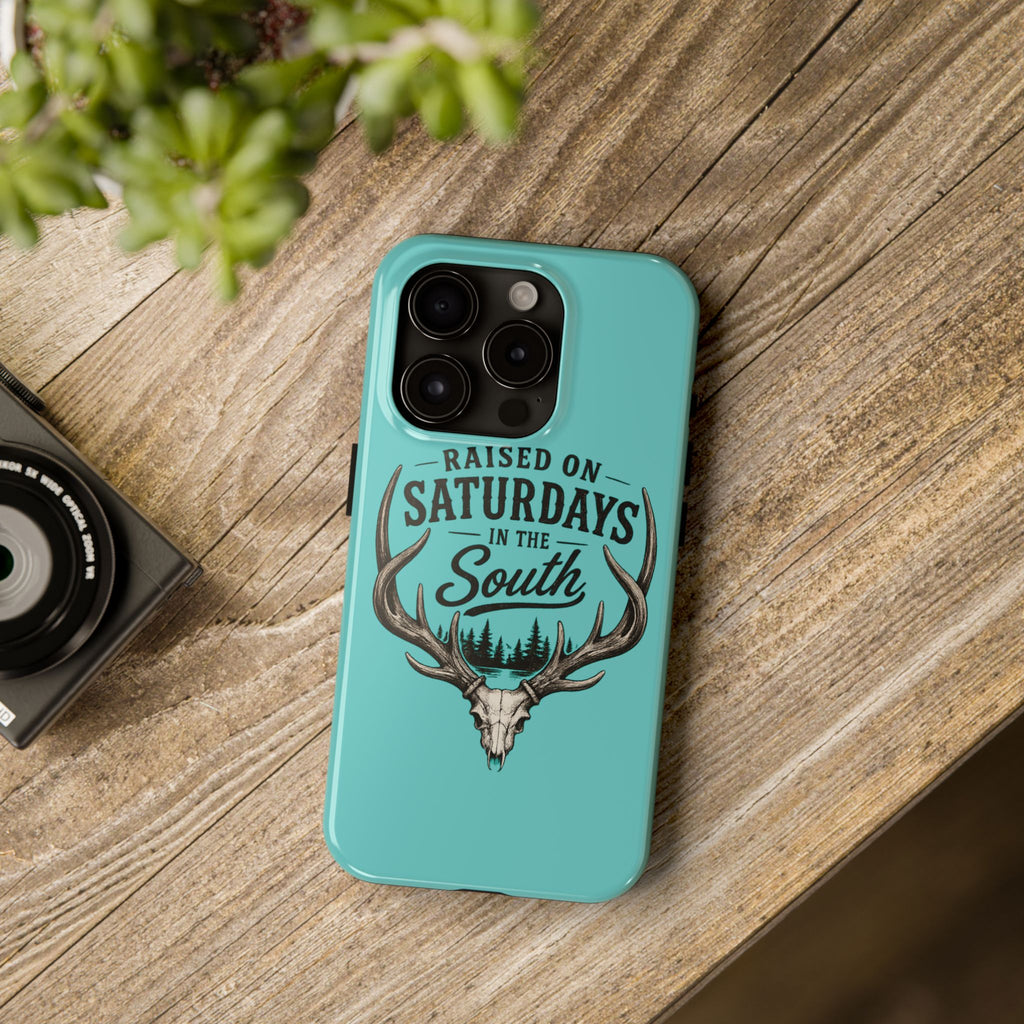The Spreads Runs Deep In The Woods Phone Case-(blue)