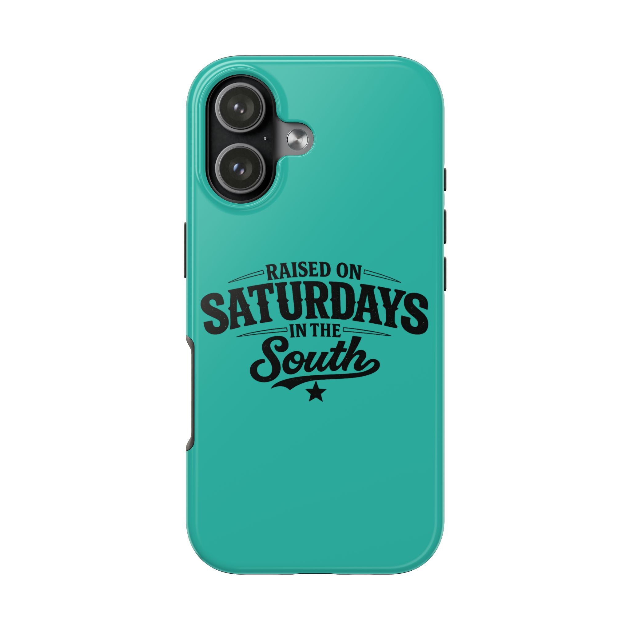 Raised On Saturdays In The South Phone Case-(blue)